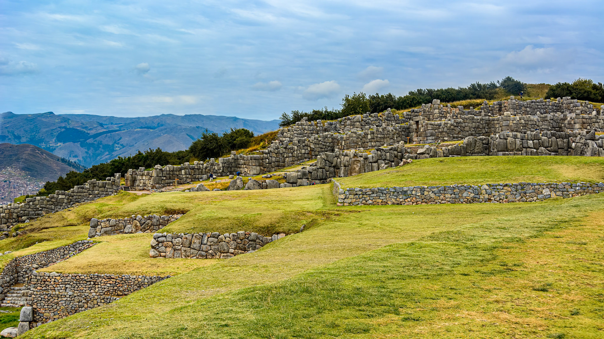 Saqsayhuaman - Inca citadel in Cusco the historic capital of the Inca Empire