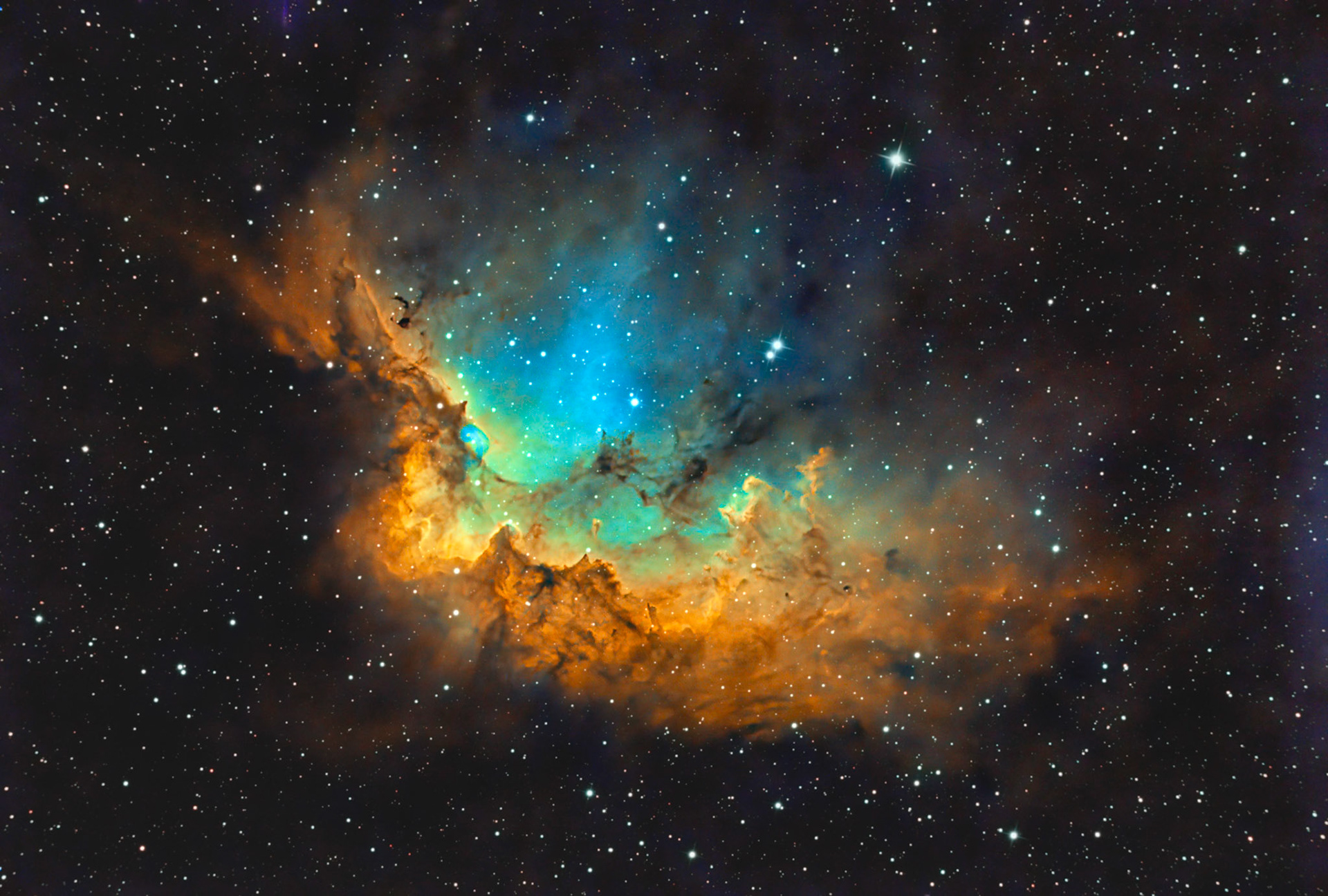 Sh2-142 / Wizard Nebula (SHO)