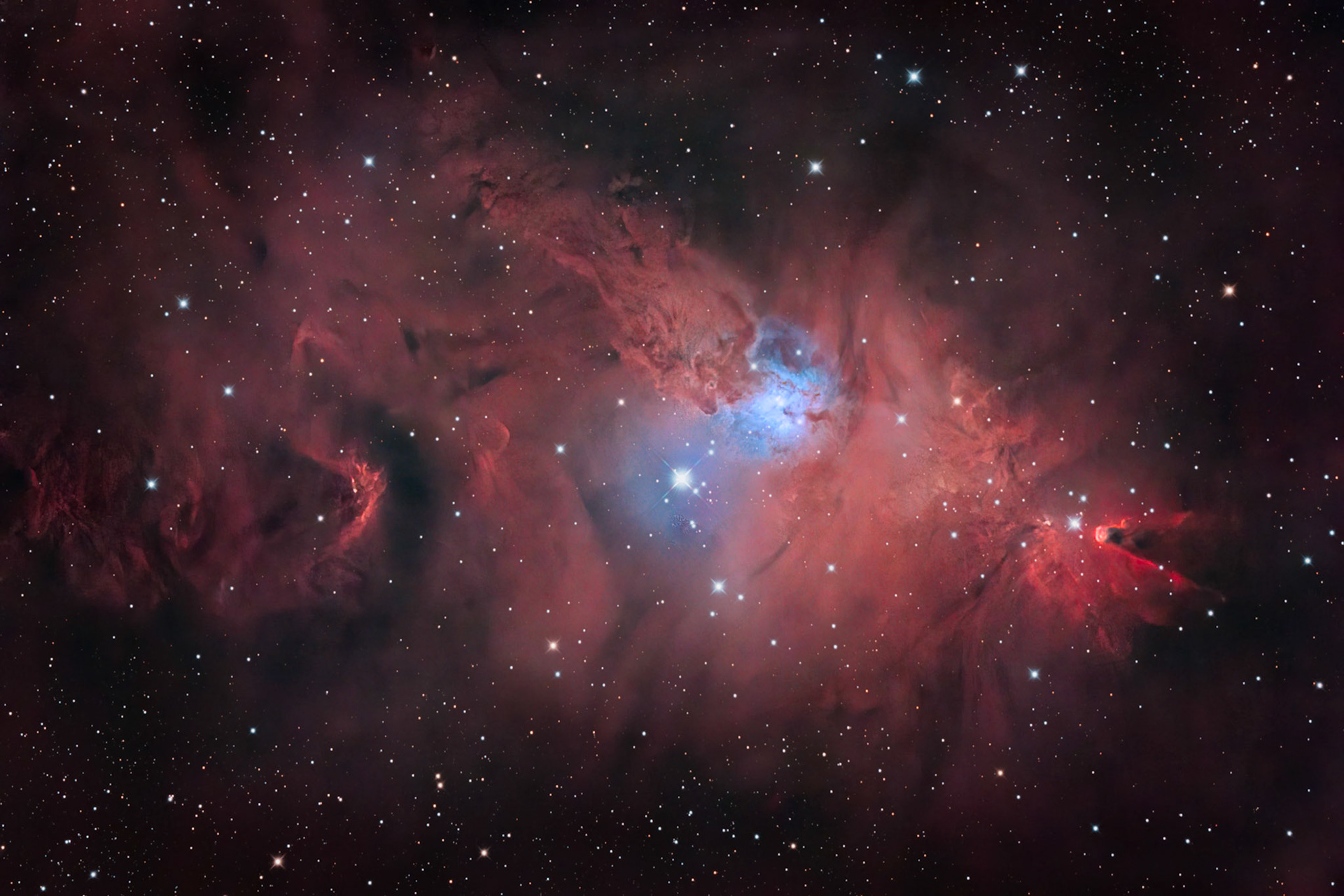 Sh2-273 / Cone and Fox Fur Nebulae