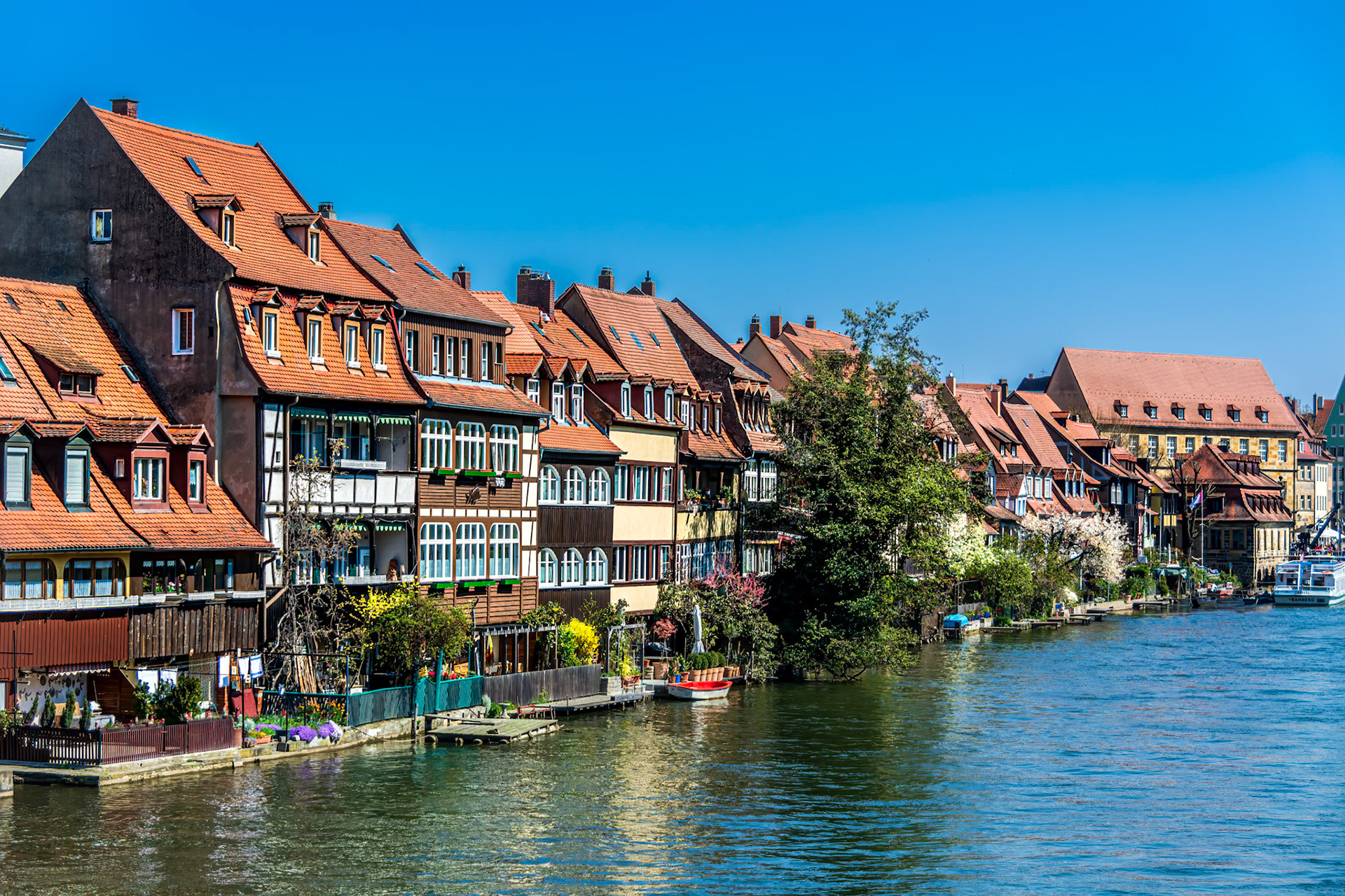 Houses along the canal in Bamberg