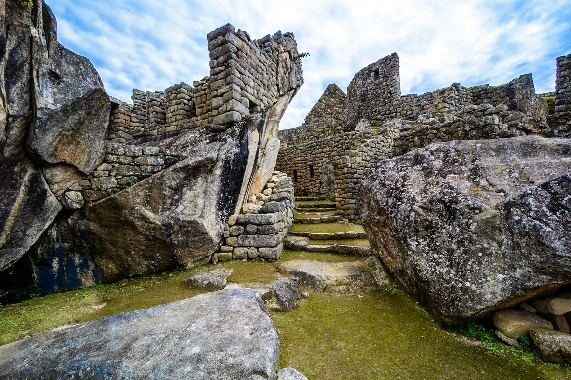 The streets of Machu Picchu