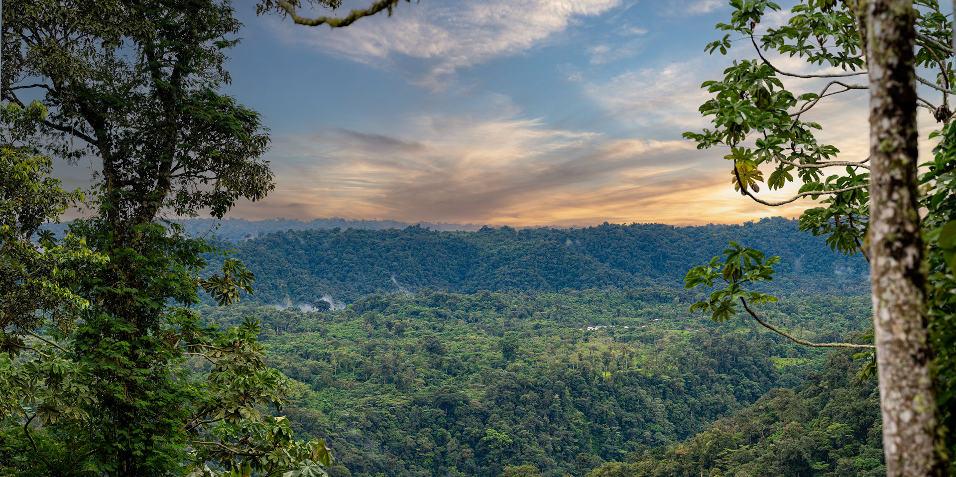 Sunset at Wild Sumaco Lodge