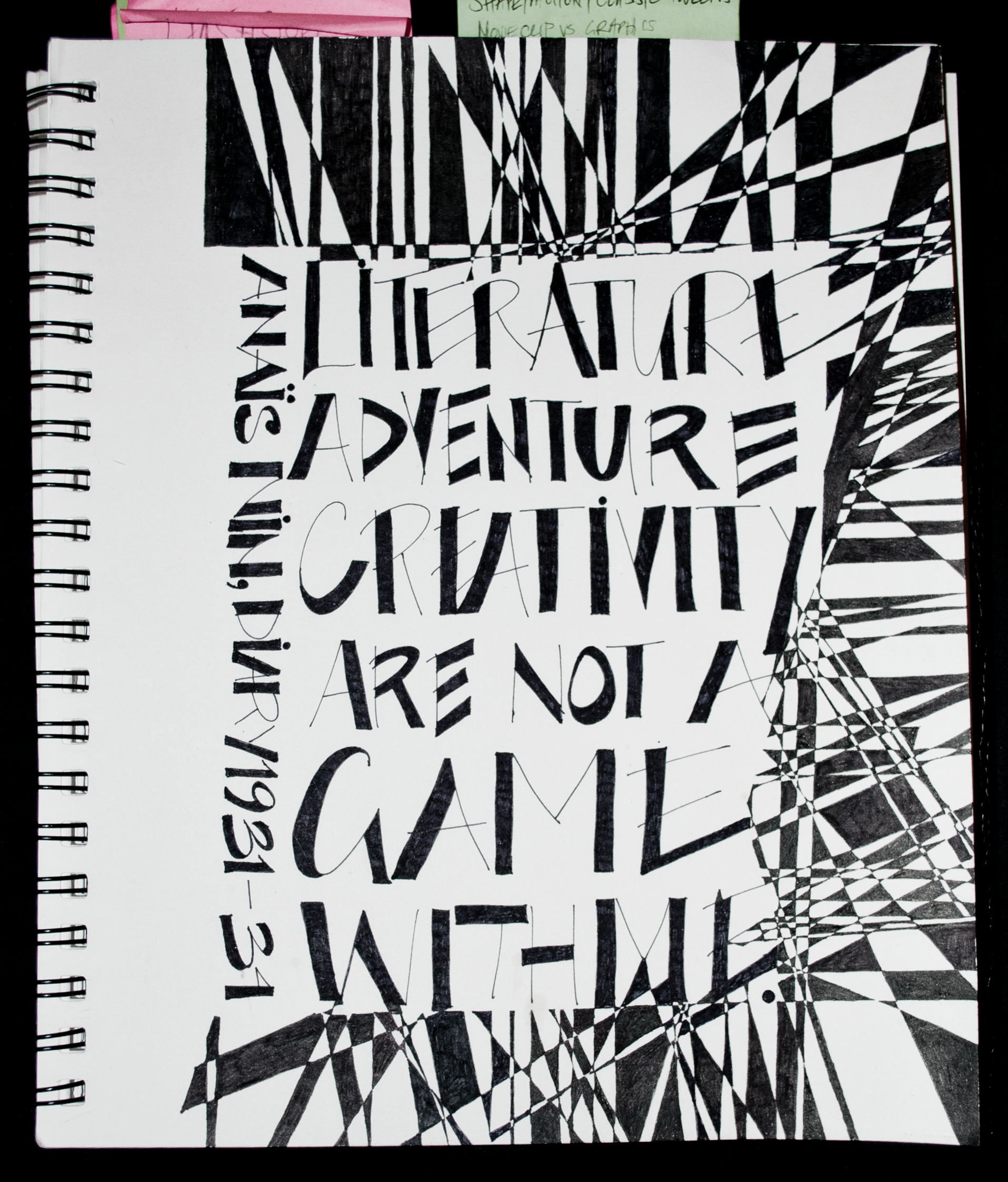 "Not a Game", pen on paper, 8.5" x 11", C$500