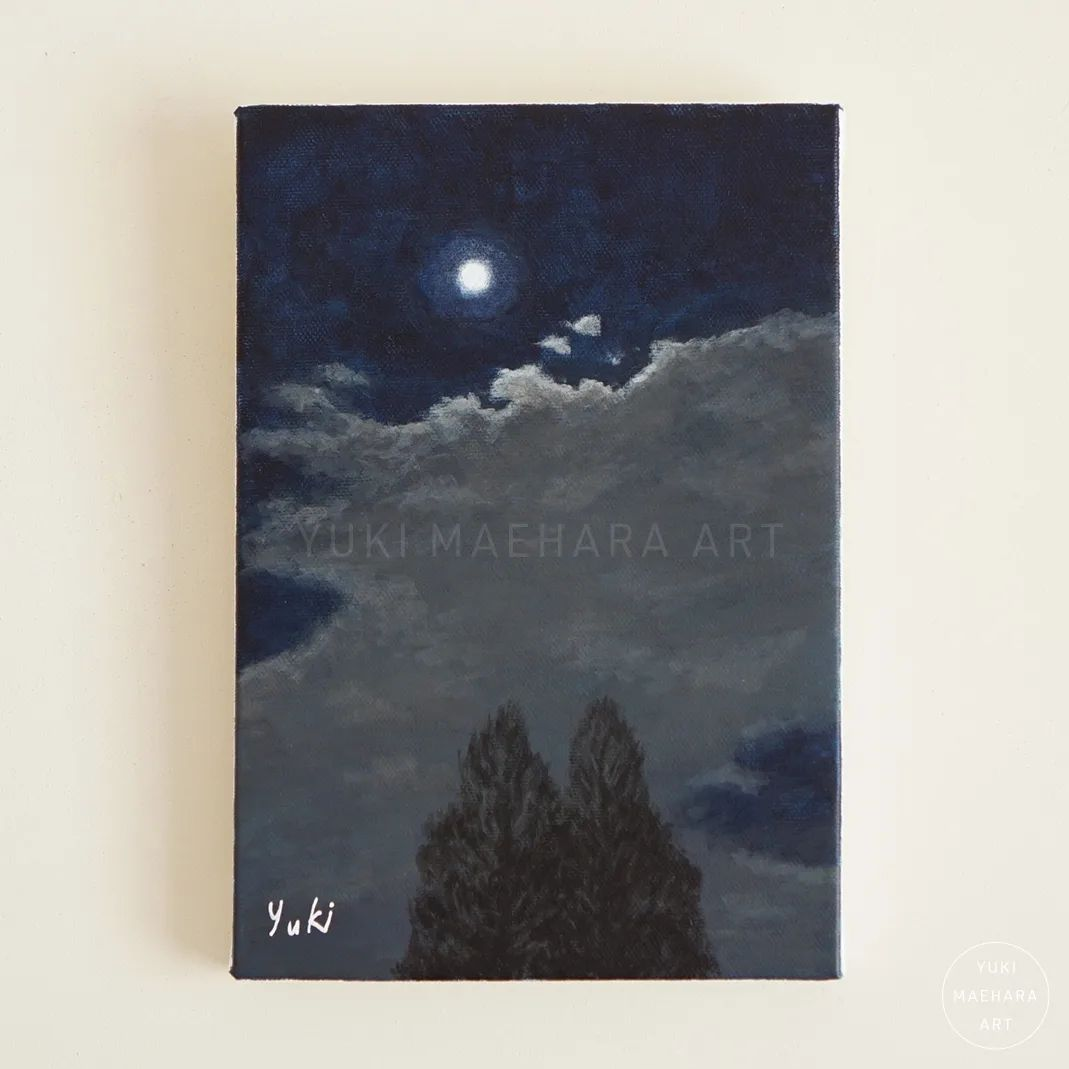 月夜のメタセコイア|Moonlit Night Metasequoia (Sold)