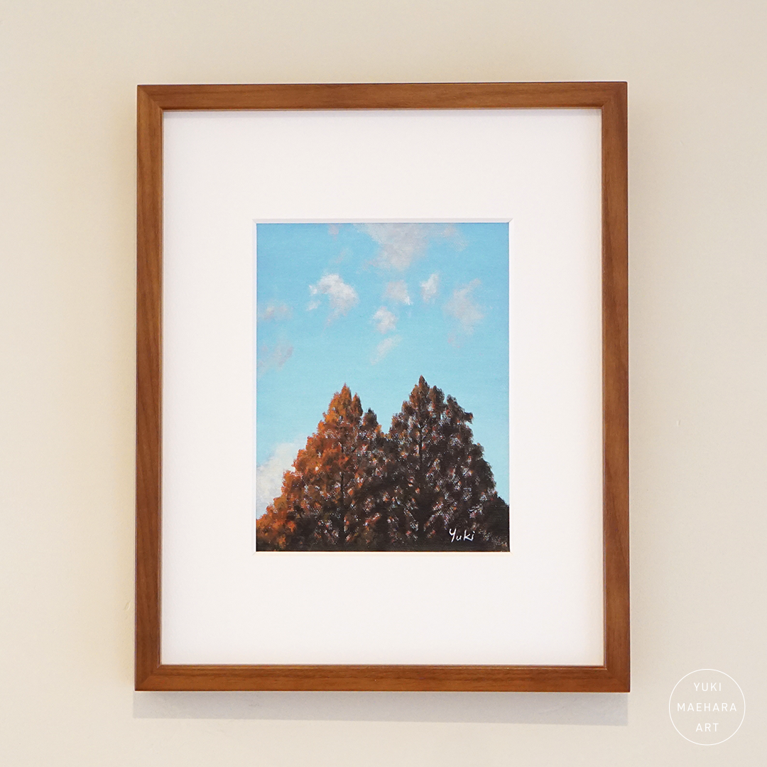 二本のメタセコイア|Two Metasequoia Trees (Sold)