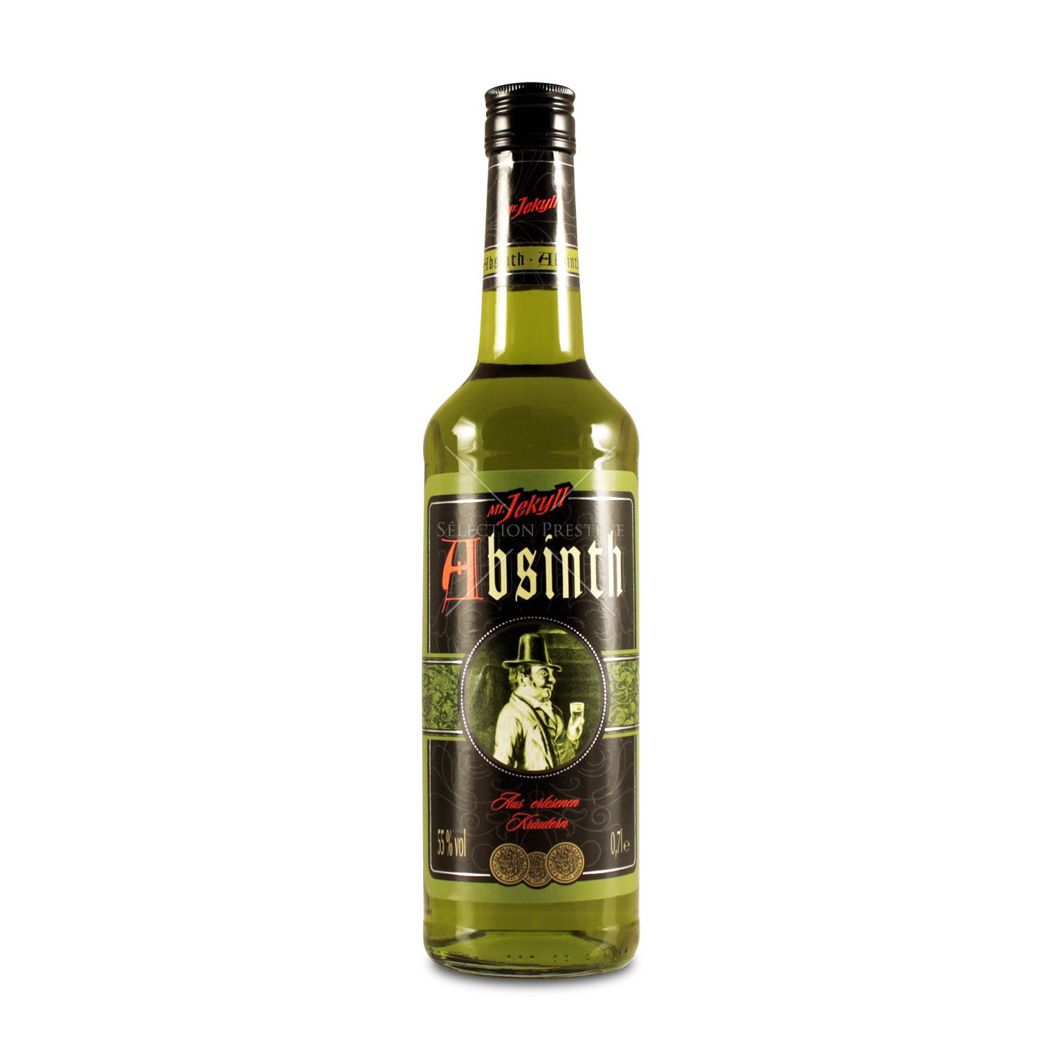 Mr. Jekyll Absinth is one of the milder of its kind You will certainly have heard of Mr.Jekyll, even if for most of you, the name conjures up images of the famous character from literature and film. But do you also know Mr. Jekyll Absinthe? The greenish drink with the name from the well-known novella is distributed by the Berentzen group from Germany and impresses with its taste, especially its high alcohol volume of 55% and its delicious mildness. Clear notes of wormwood meet herbal notes and sweetness Mr. Jekyll Absinth has distinct notes of wormwood and yet is one of the milder representatives of its kind. Its fresh taste is accompanied by herbal notes such as anise and a fine sweetness that make it possible to use in various drinks.