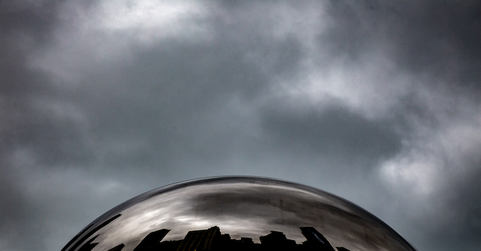 Creative Angle of the Bean in Chicago, Illinois, USA