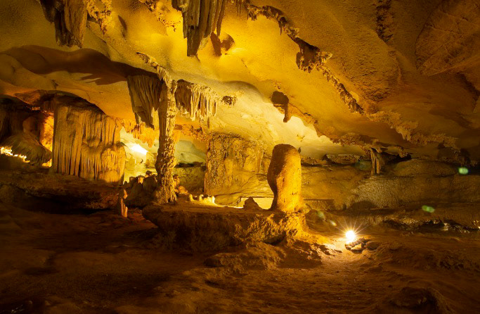 Cave in Ha Long Bay, Vietnam