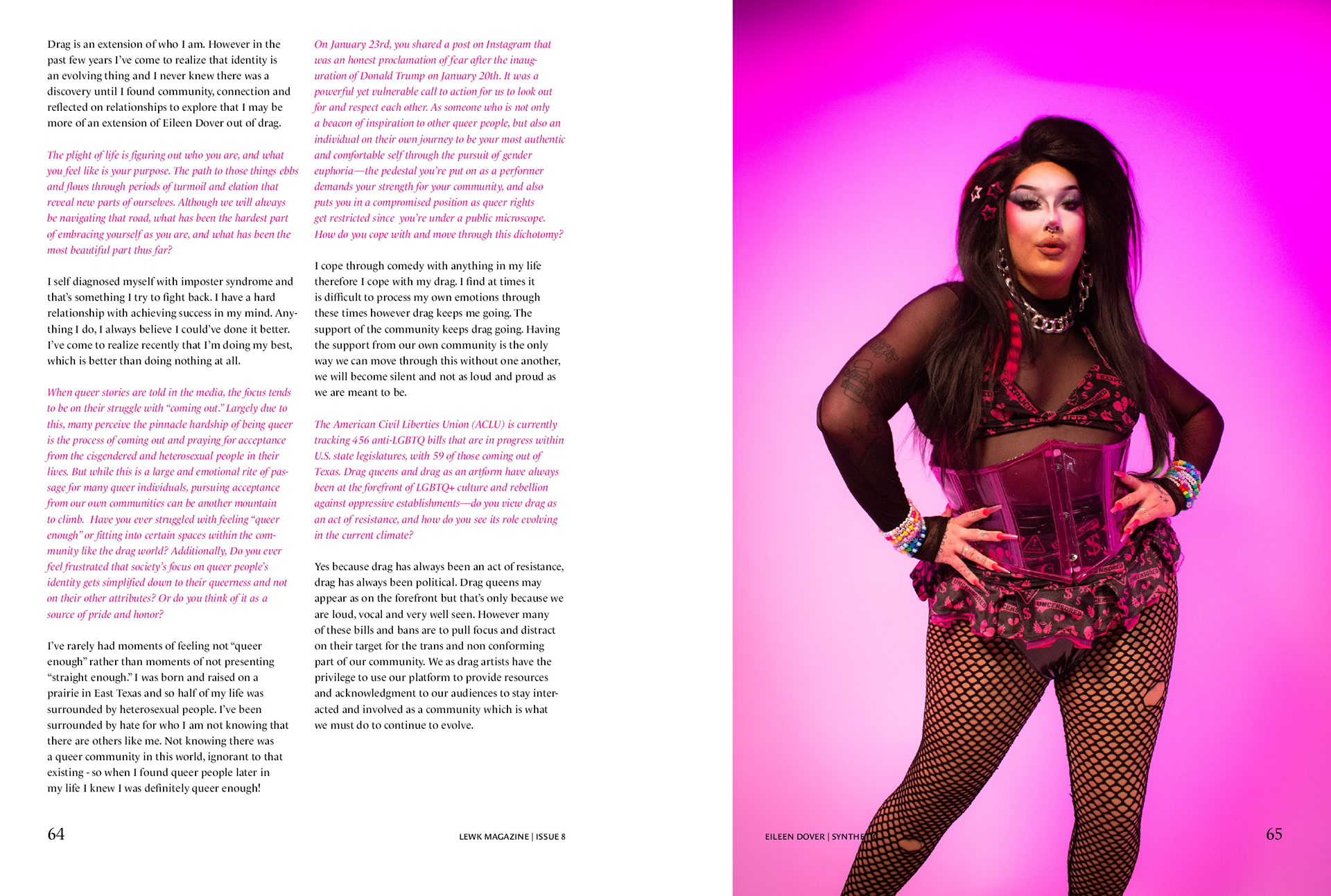 Eileen Dover: Interview 2