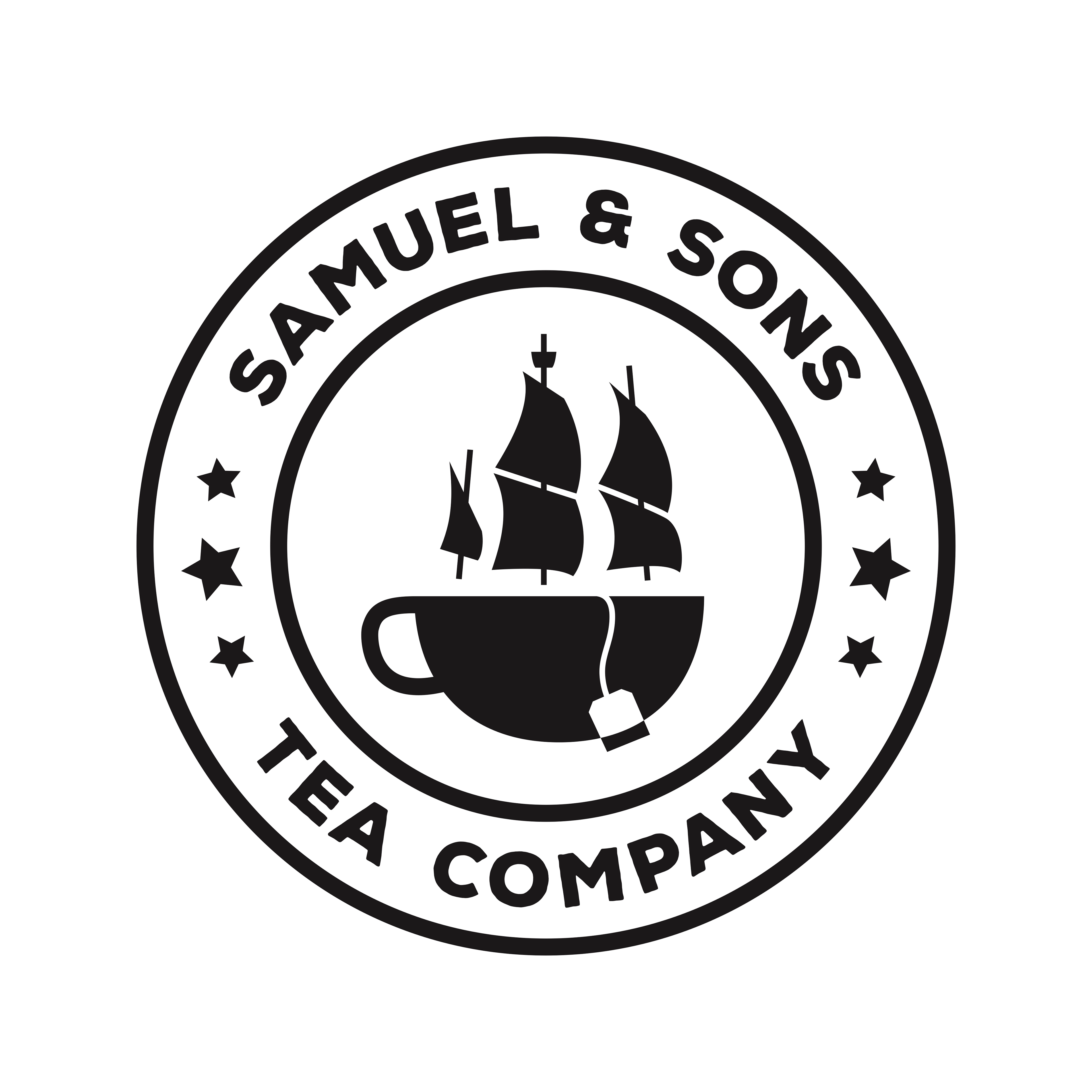 Samuel & Sons Primary Logo, B&W