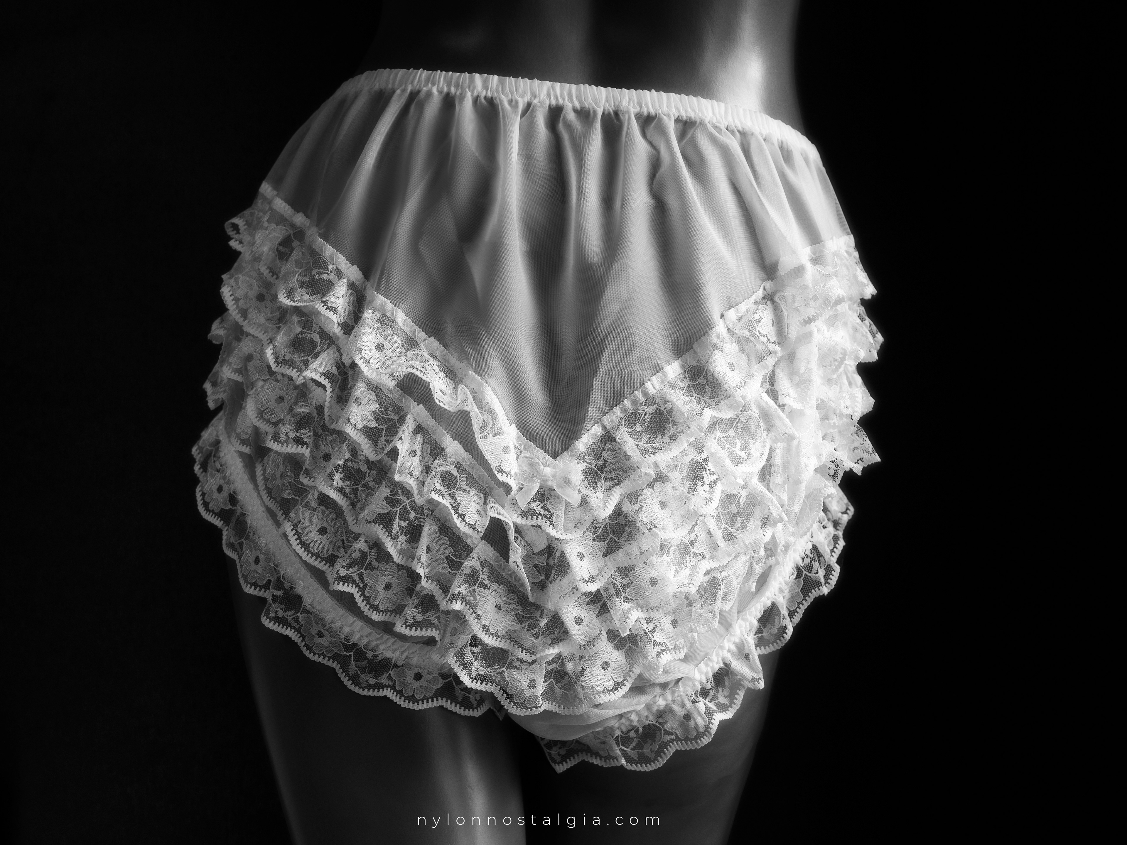 Sophia frilly nylon knickers