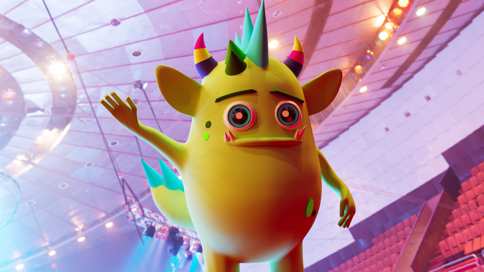 Maya - low poly Poponen says hi to all!