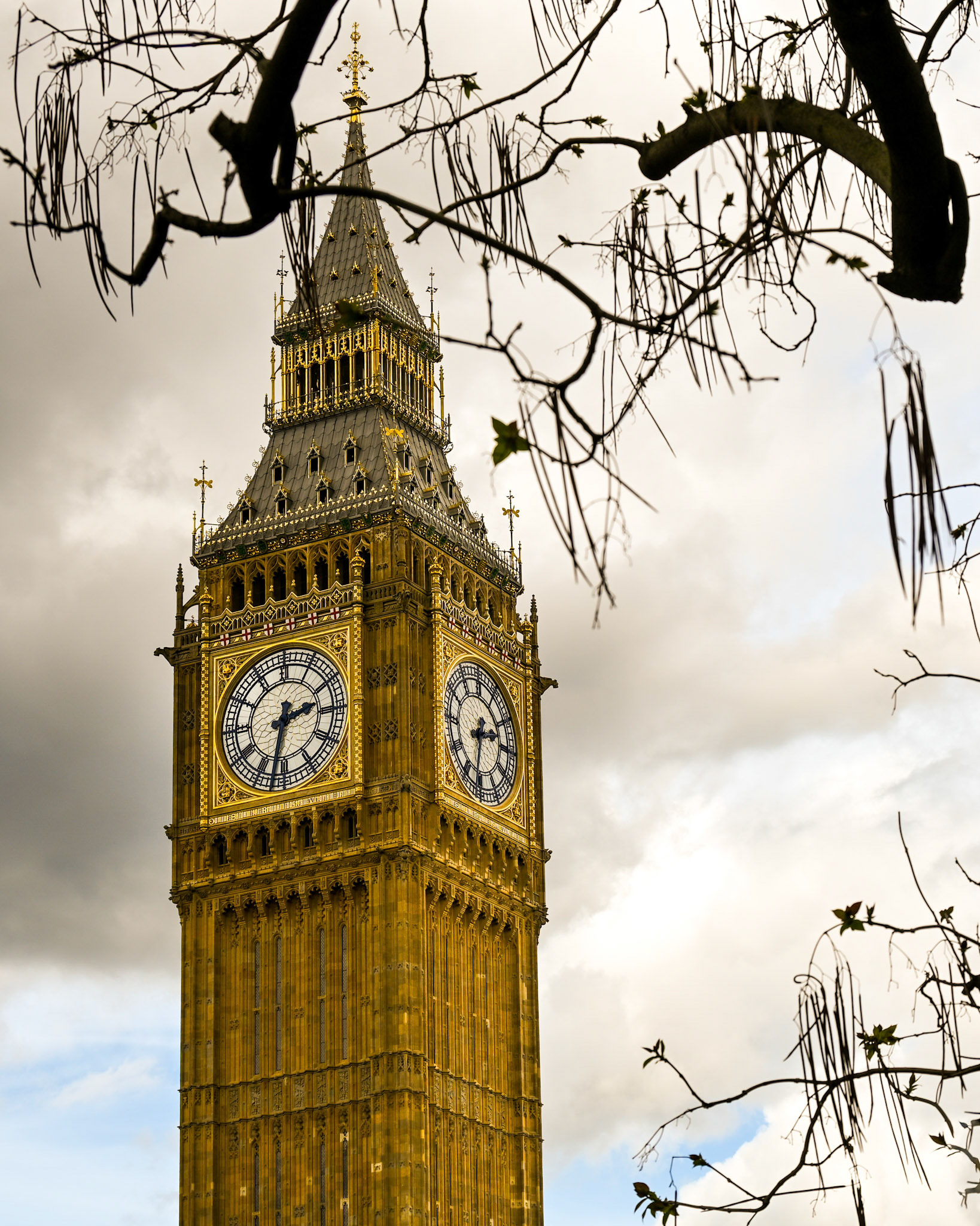 Elizabeth Tower (home of Big Ben), at the Palace of Westminster in London