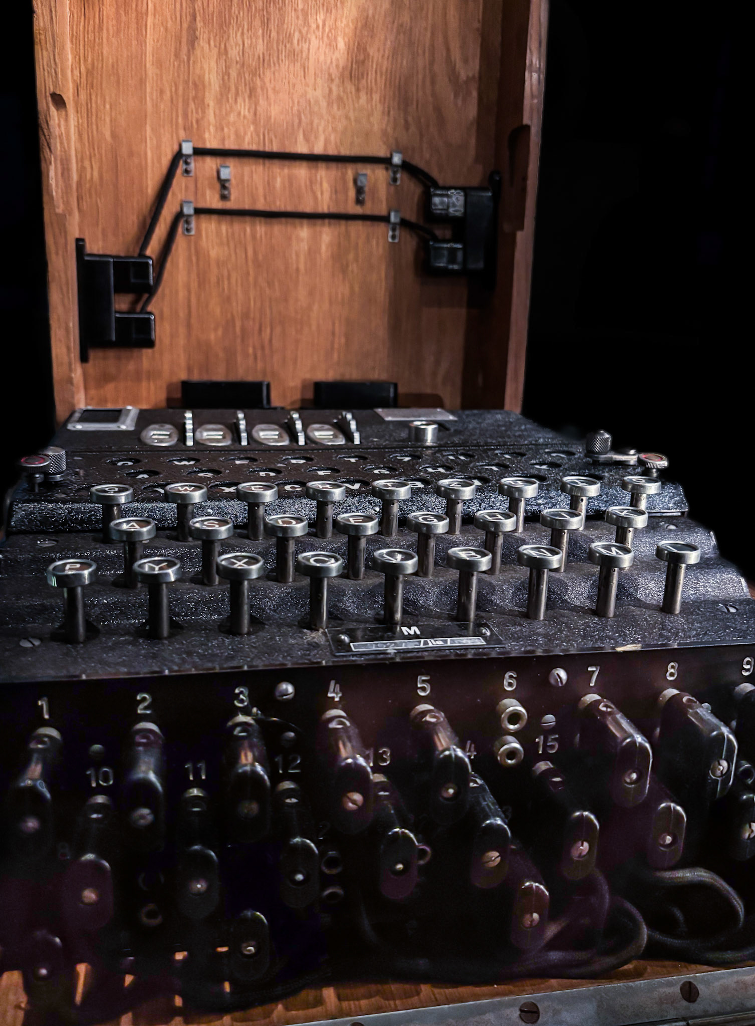 The Enigma Machine - a cipher device used by the Germans to encode communications during World War II.