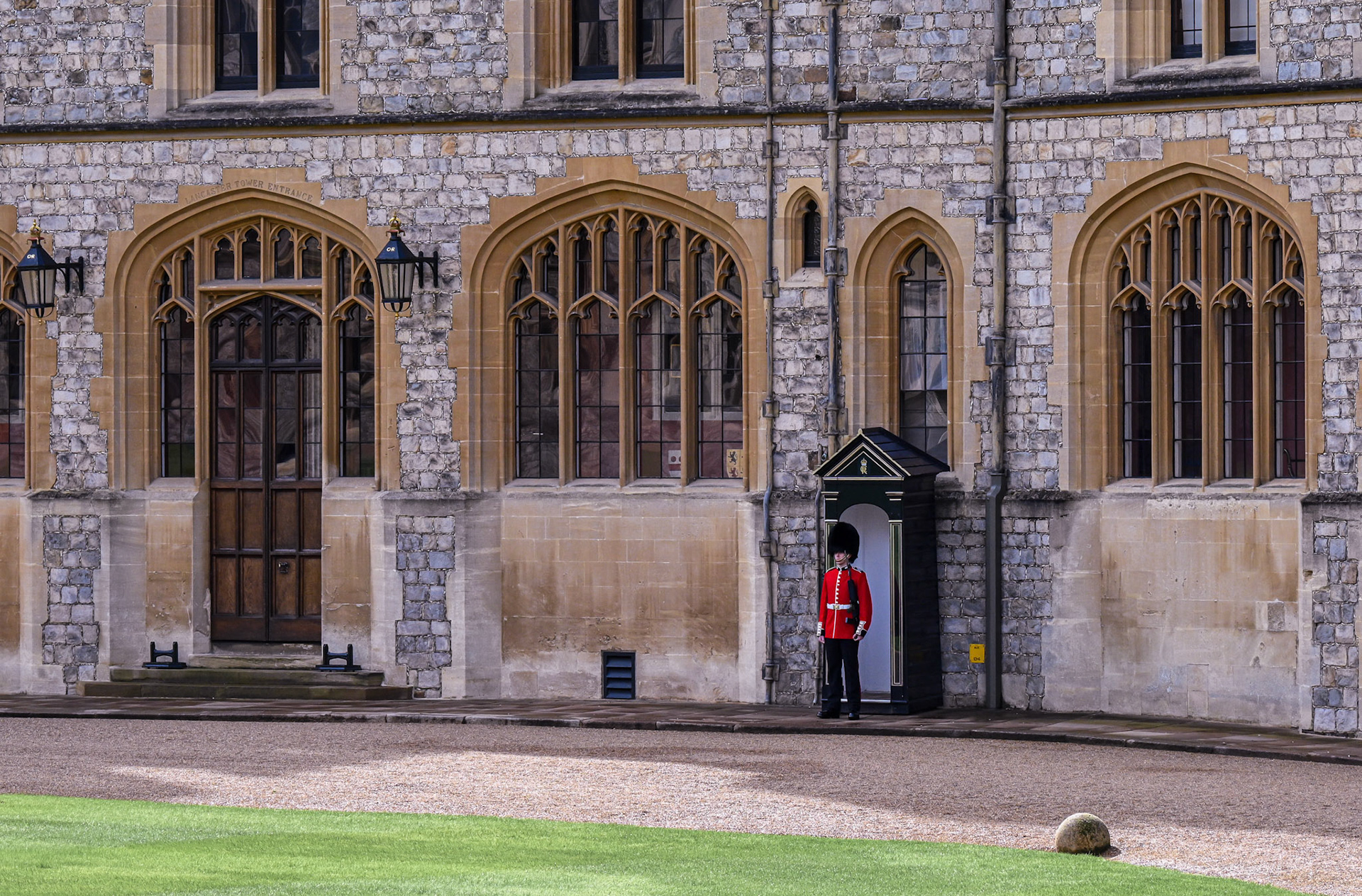 A guard on duty at Windsor Castle