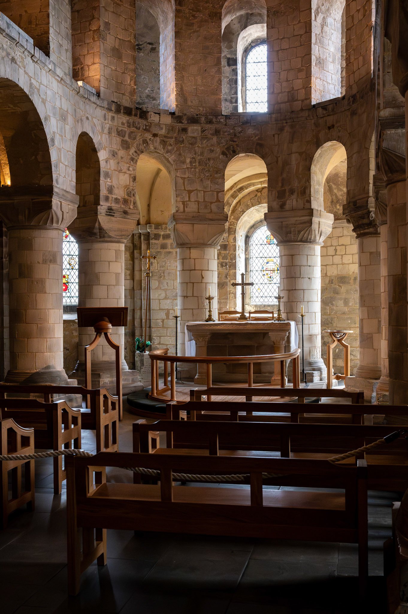 The Chapel of St John the Evangelist in the White Tower at the Tower of London, built for William the Conqueror.