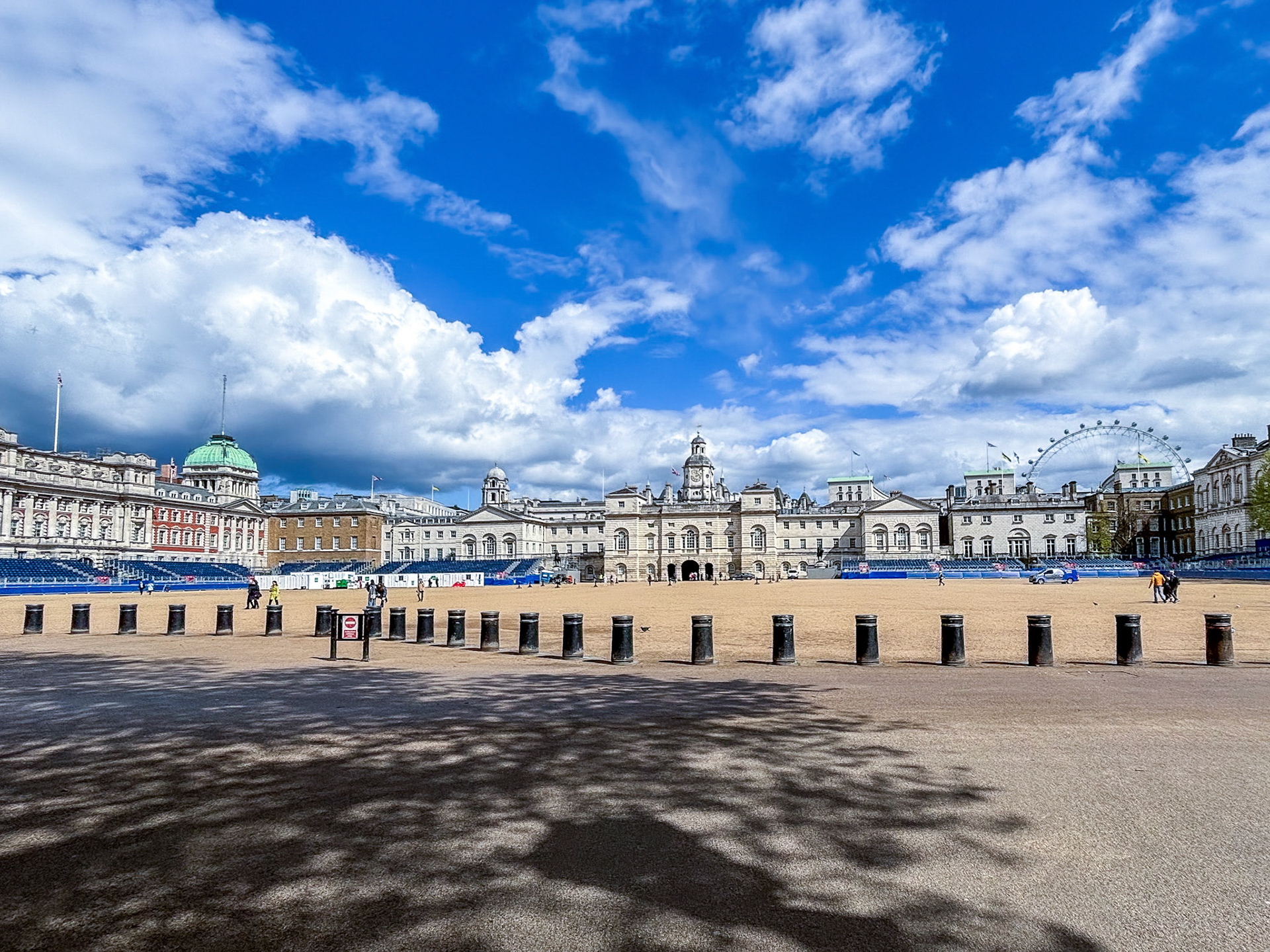 Horse Guards (the building with the clock tower), in London.