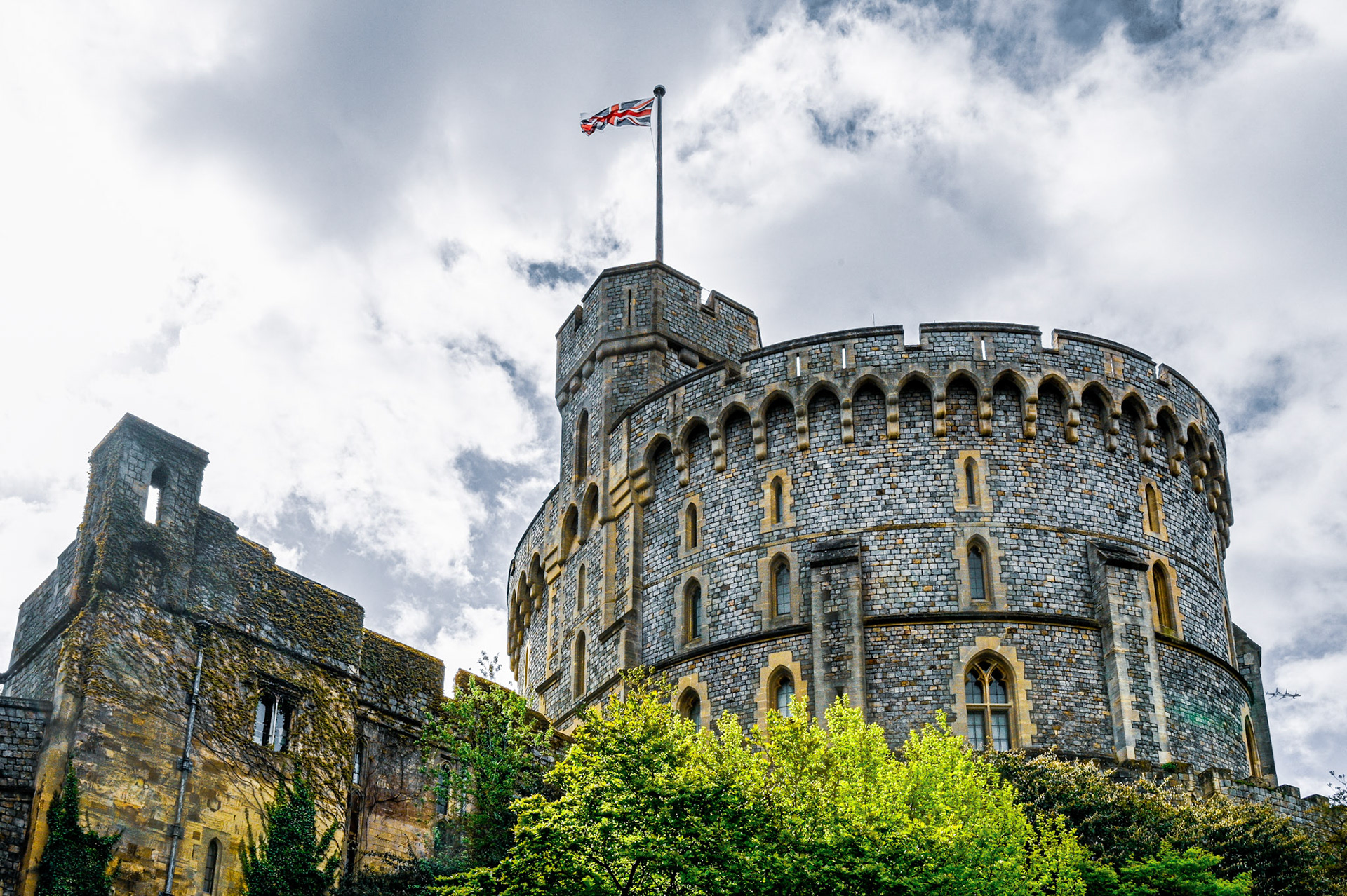 Storm clouds hang over Windsor Castle