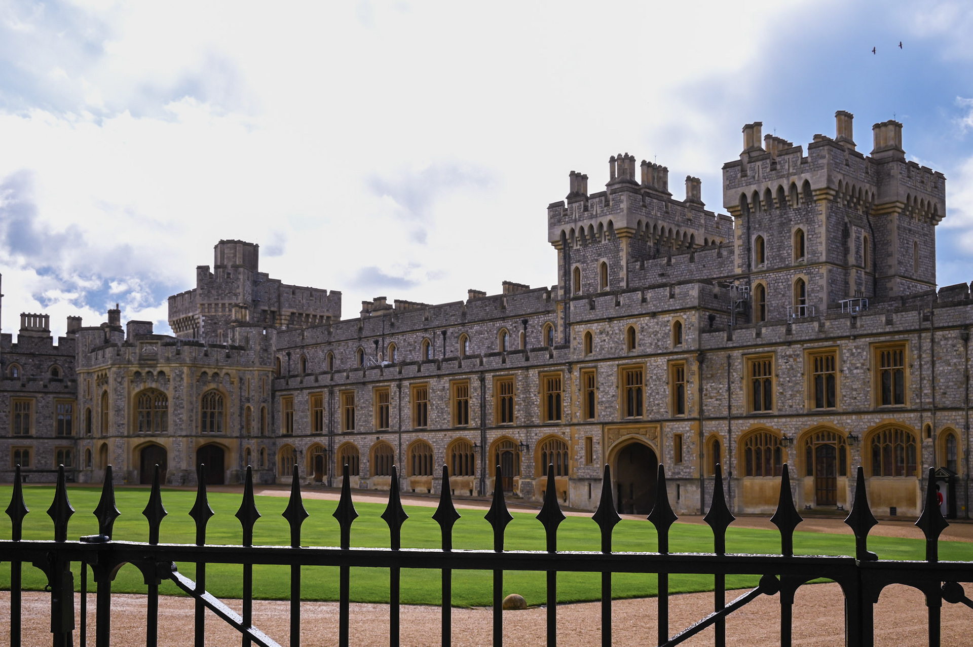 The grounds at Windsor Castle, about 20 miles west of London