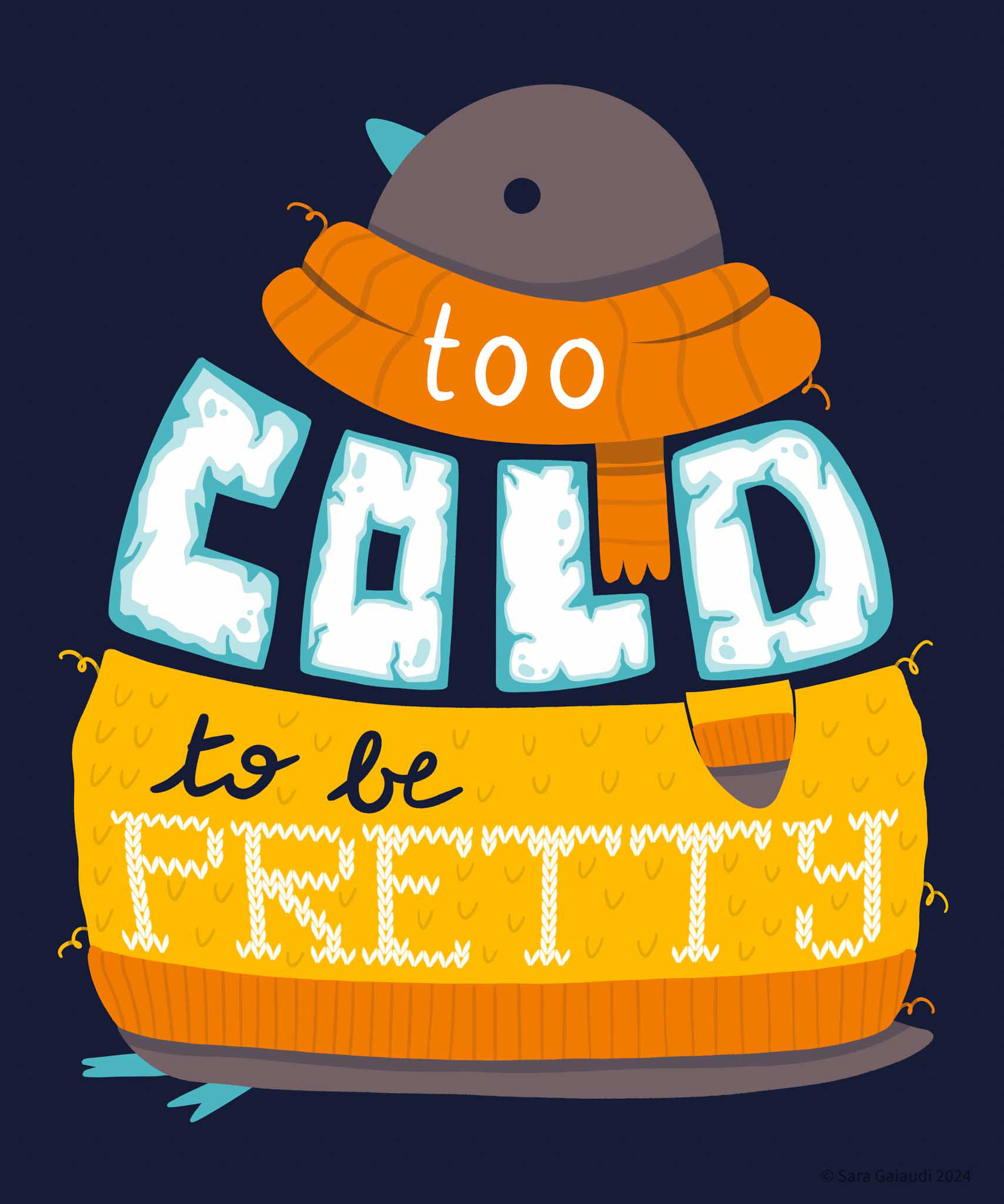 Too cold to be pretty