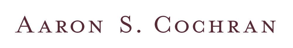 Text: Aaron S. Cochran