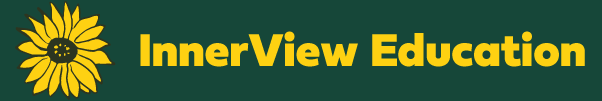 Logo with dark green background