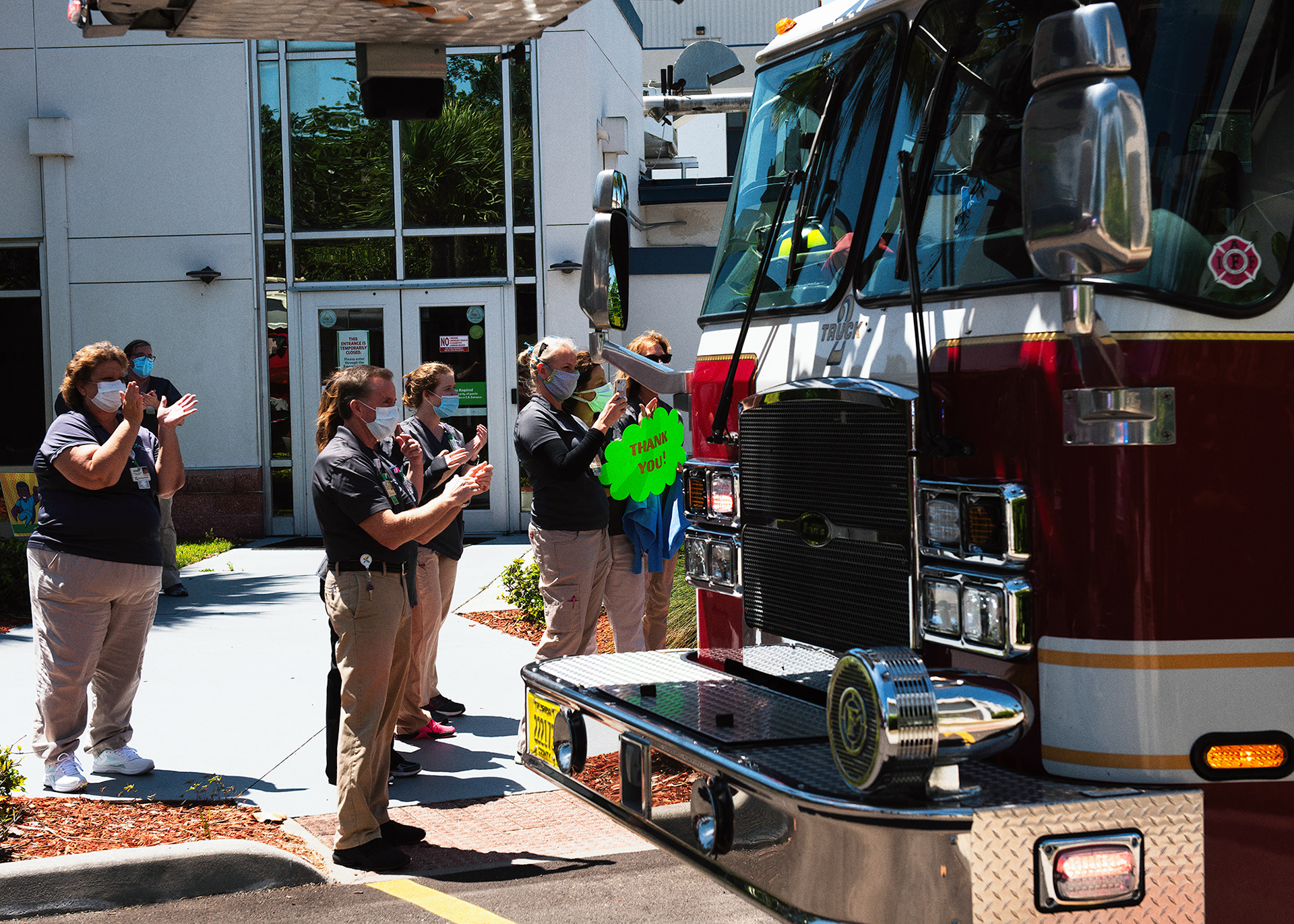 County Fire/EMS/Sheriffs honor frontline healthcare workers