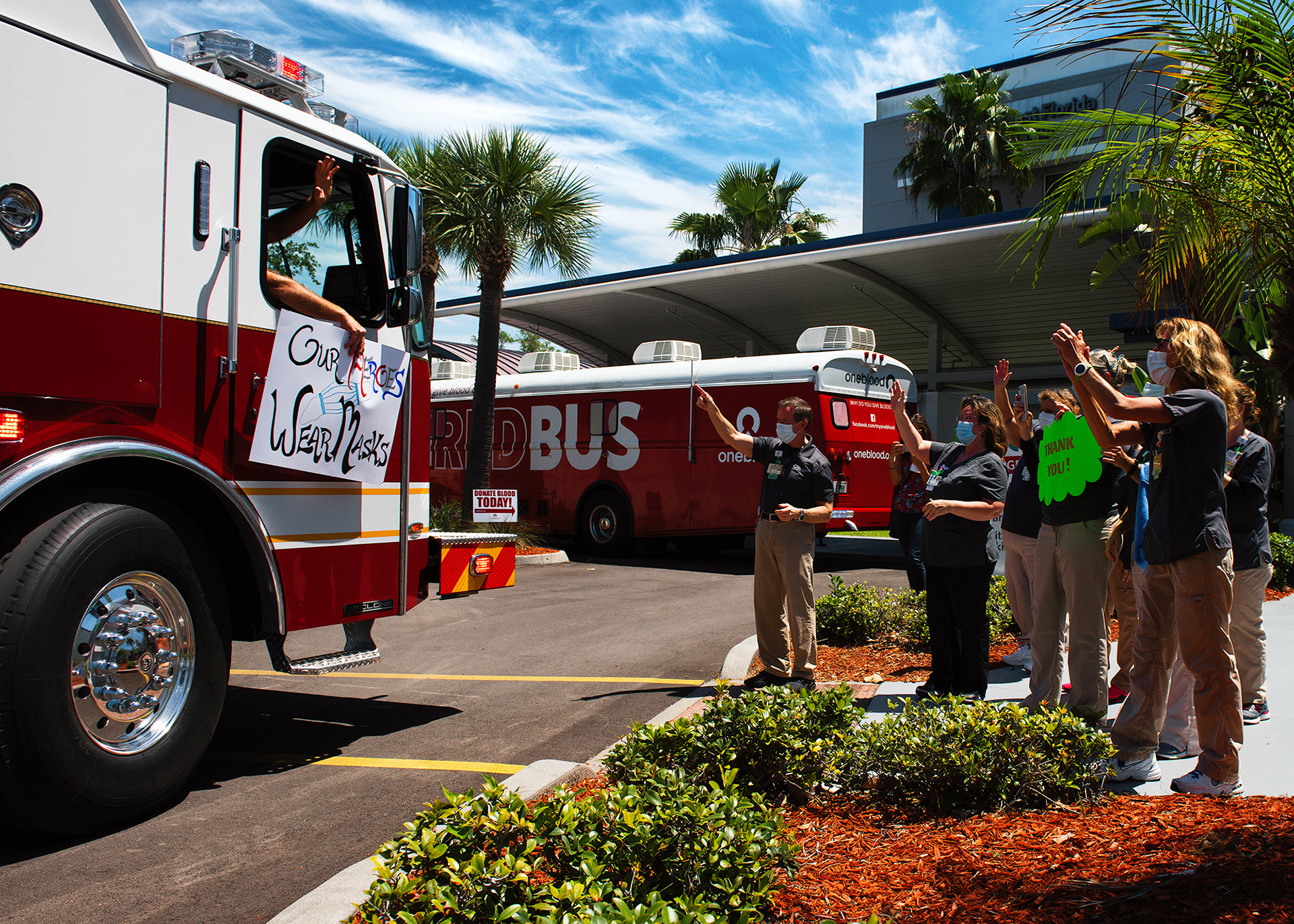County Fire/EMS/Sheriffs honor frontline healthcare workers