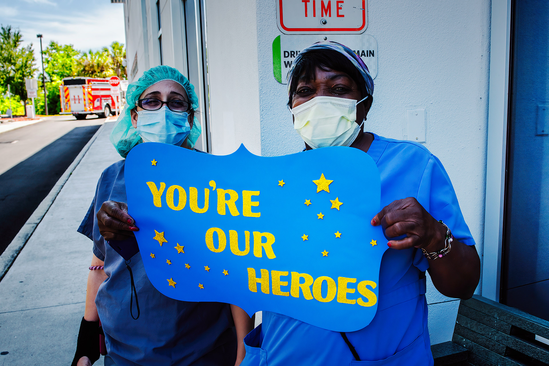 County Fire/EMS/Sheriffs honor frontline healthcare workers