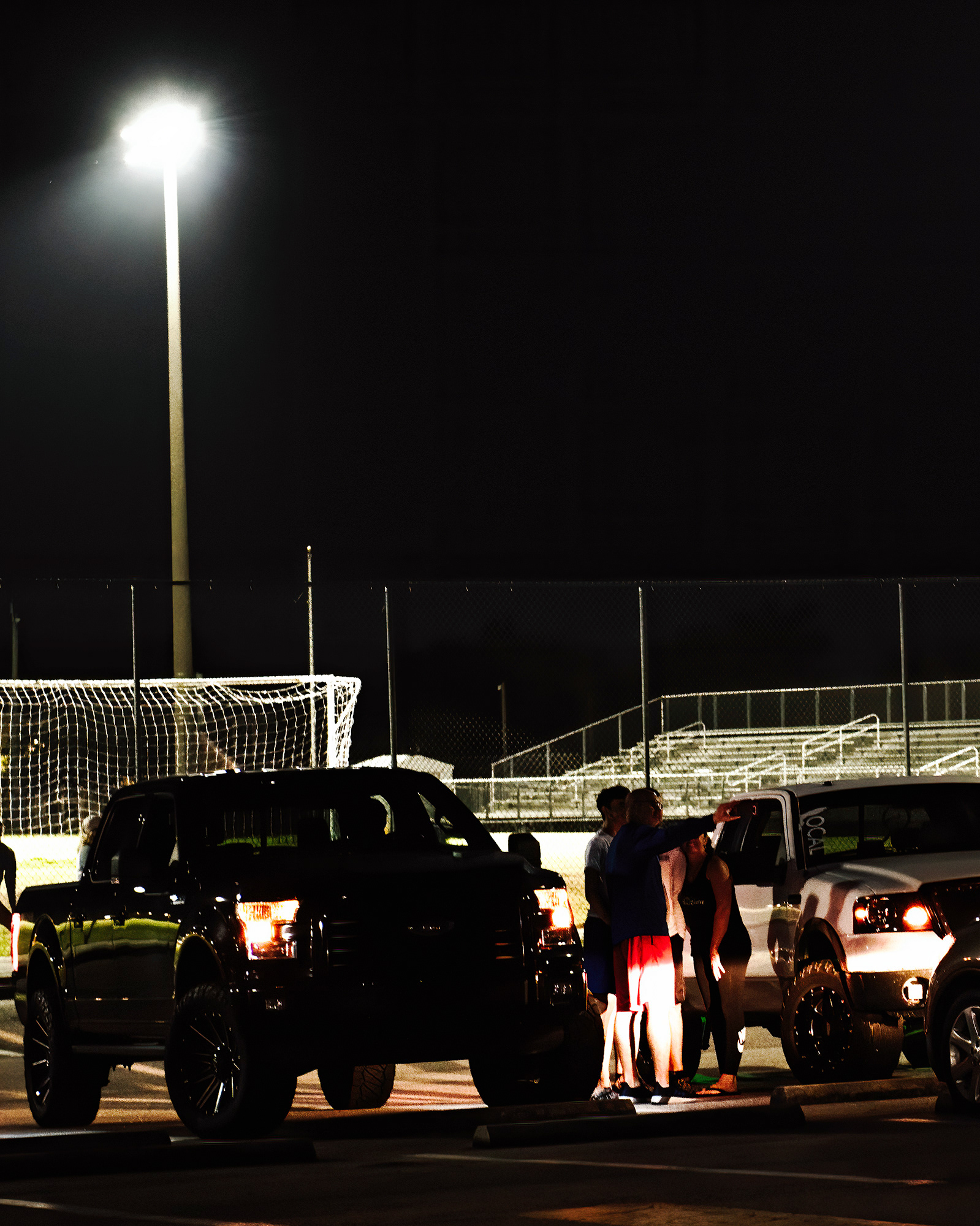 HS Class of 2020 celebrate in an empty stadium