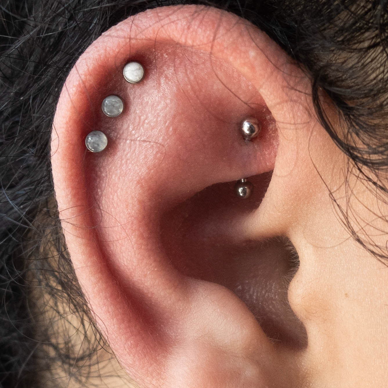 rook and triple helix w/ moonstone