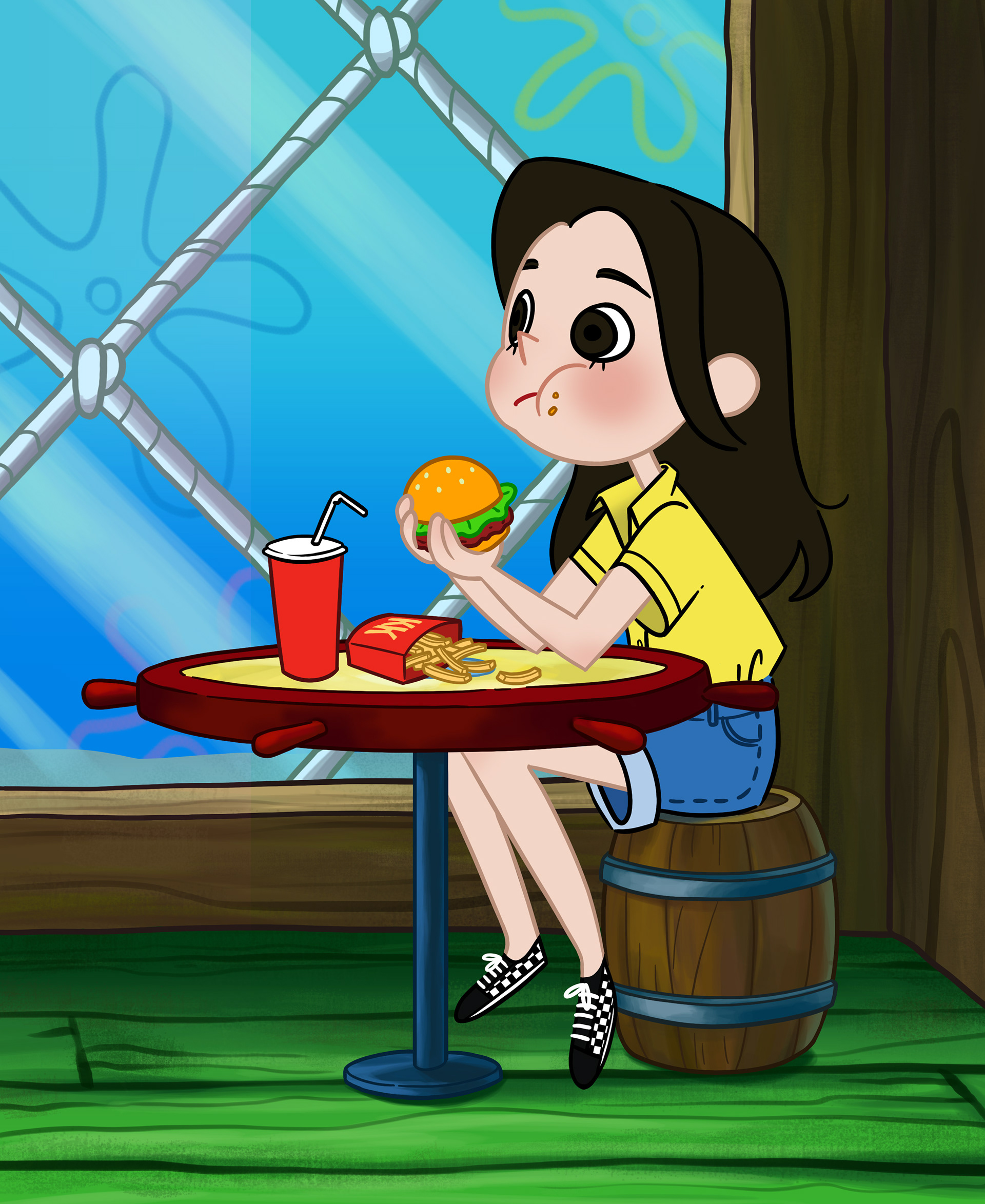 lunch at krusty krab
