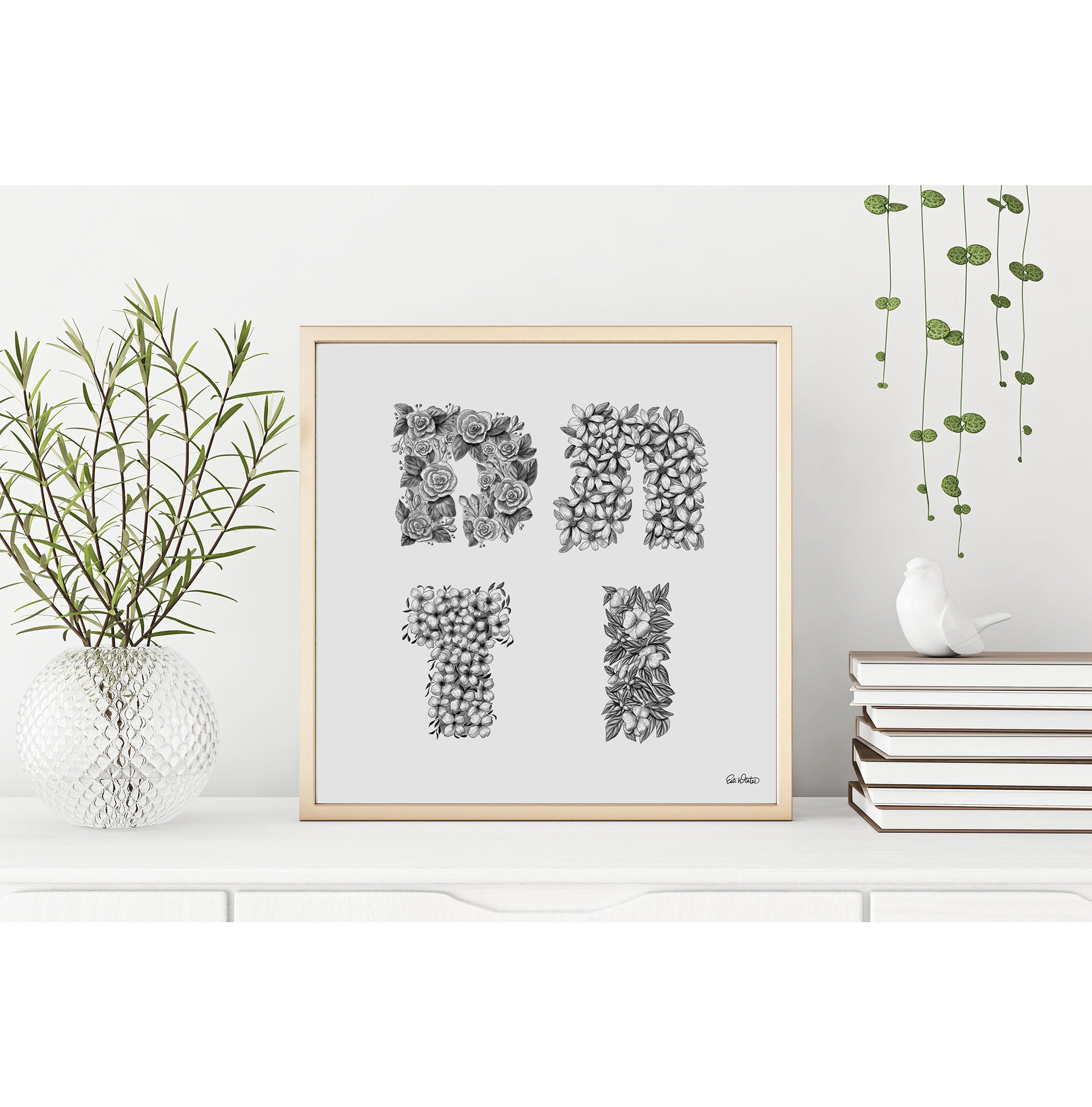 A commission for a baby born in the summer.