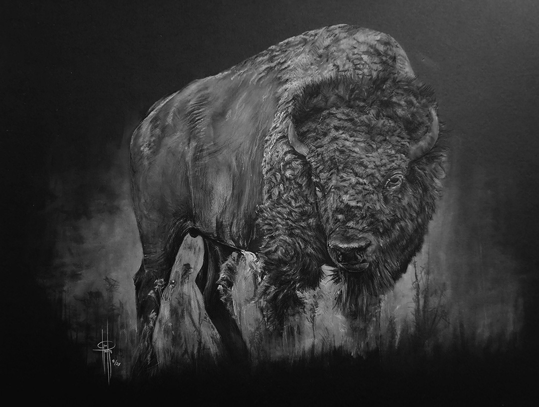 Buffalo 24x30 (no mat/frame)