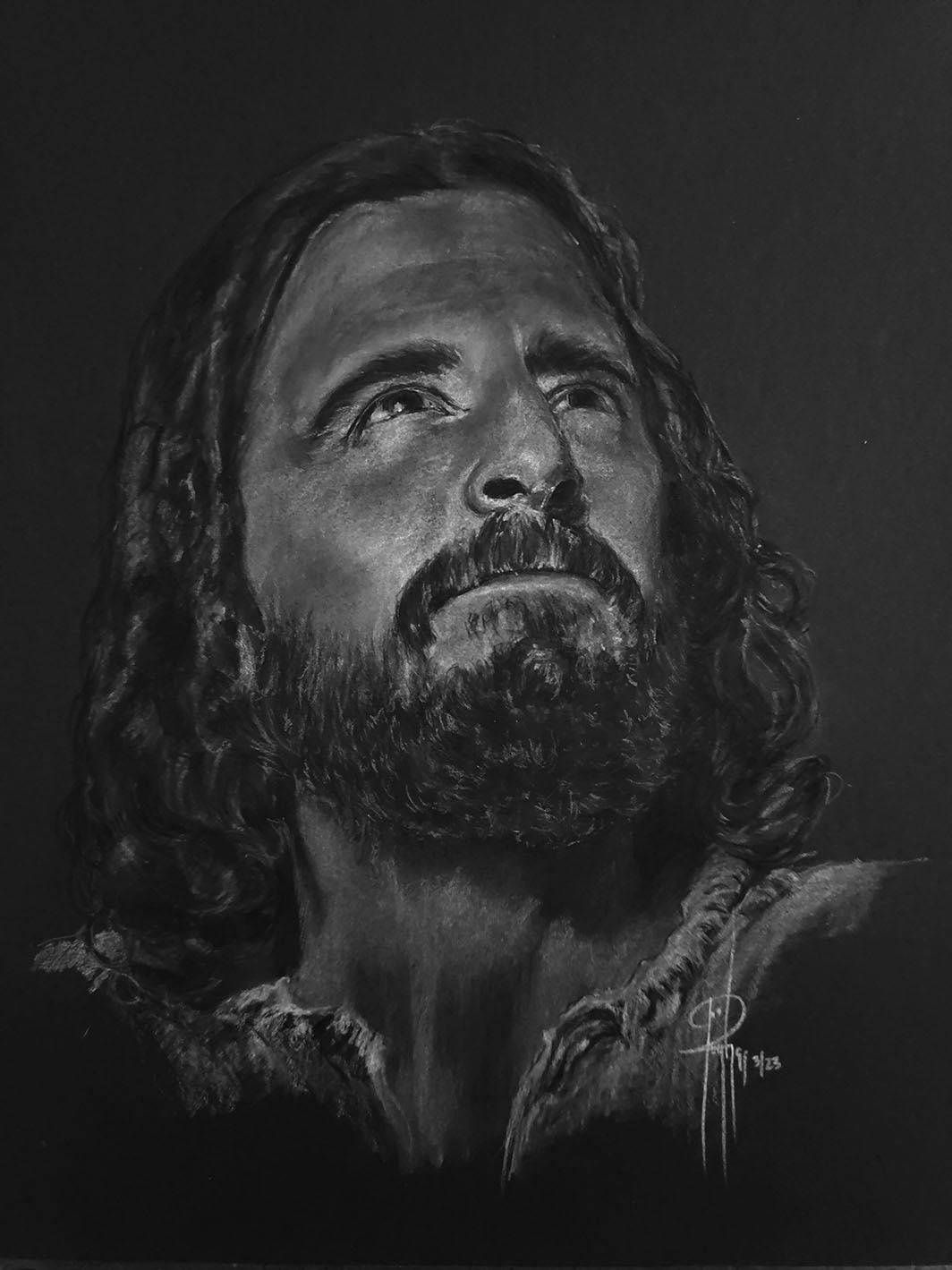 Matthew 6:33 Charcoal 5x7 prints available