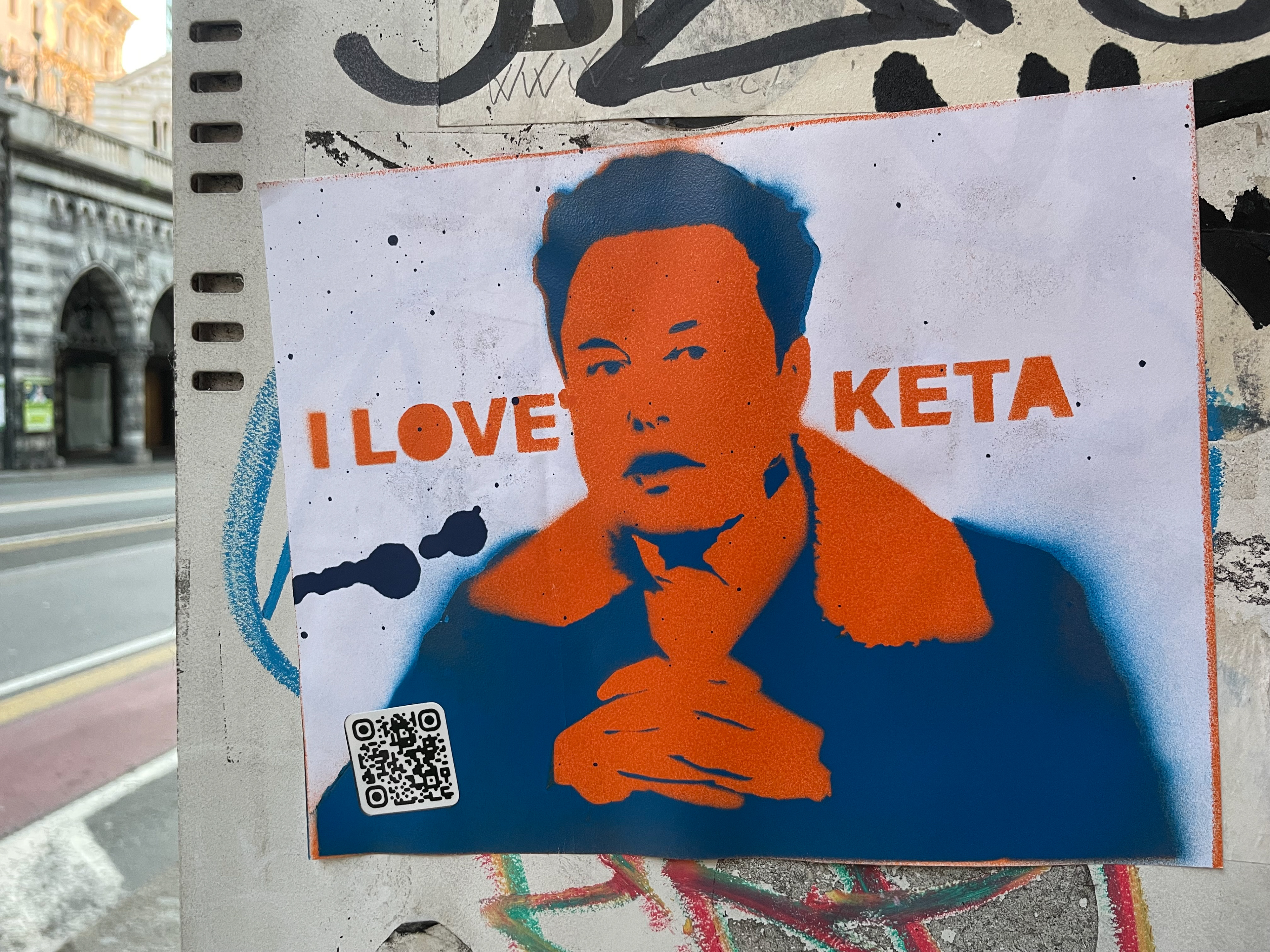 Keta Man (spray on adhesive paper)