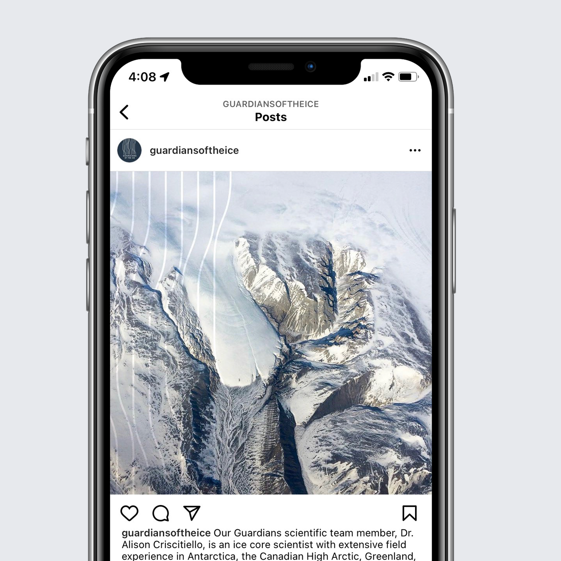 Social Media post for Guardians of the Ice