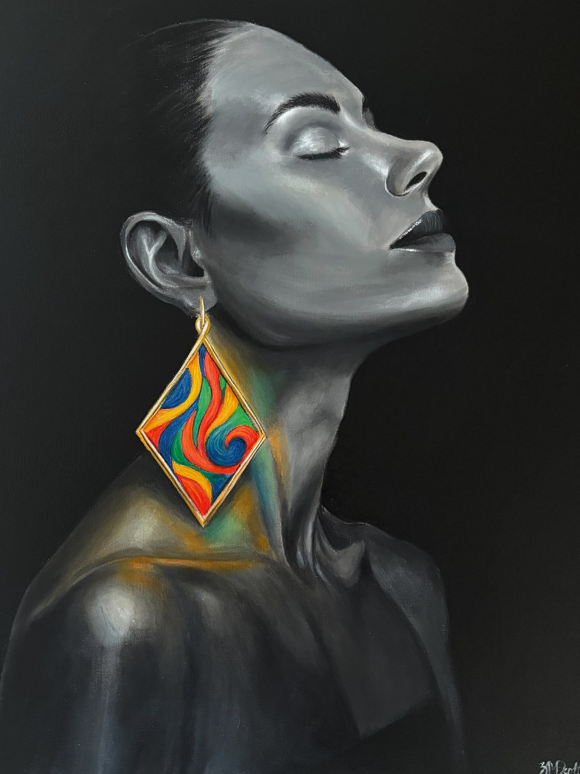 The Listening Stone - 40x50