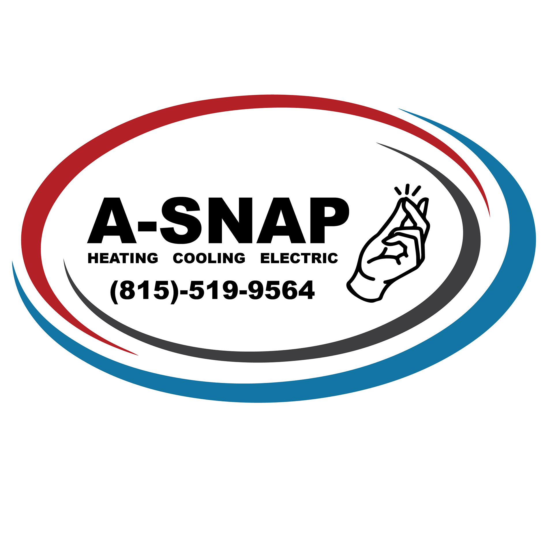 The Final Logo has all black lettering as well as their phone number for contacting.