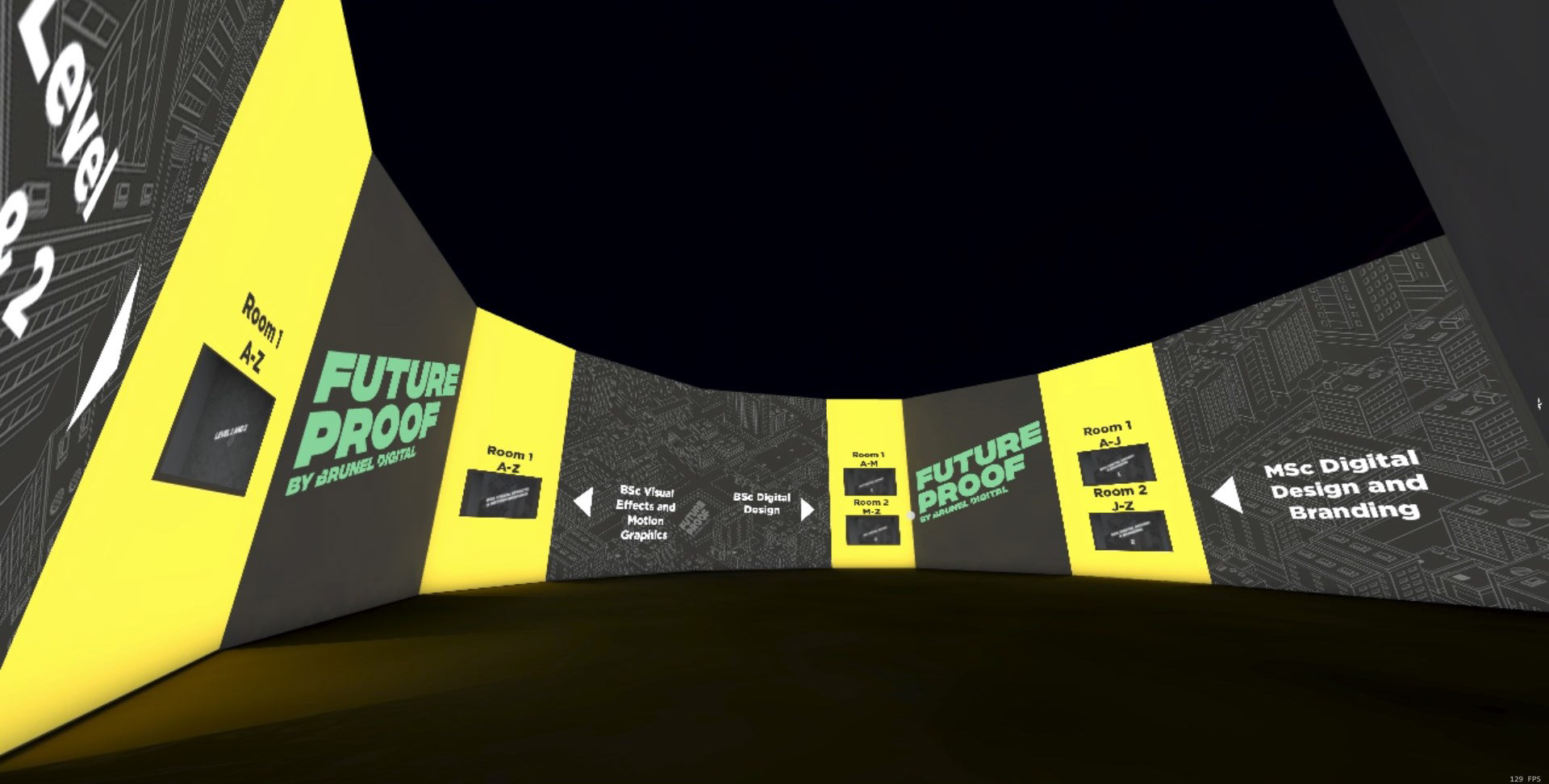 Main Hub - with links to course rooms