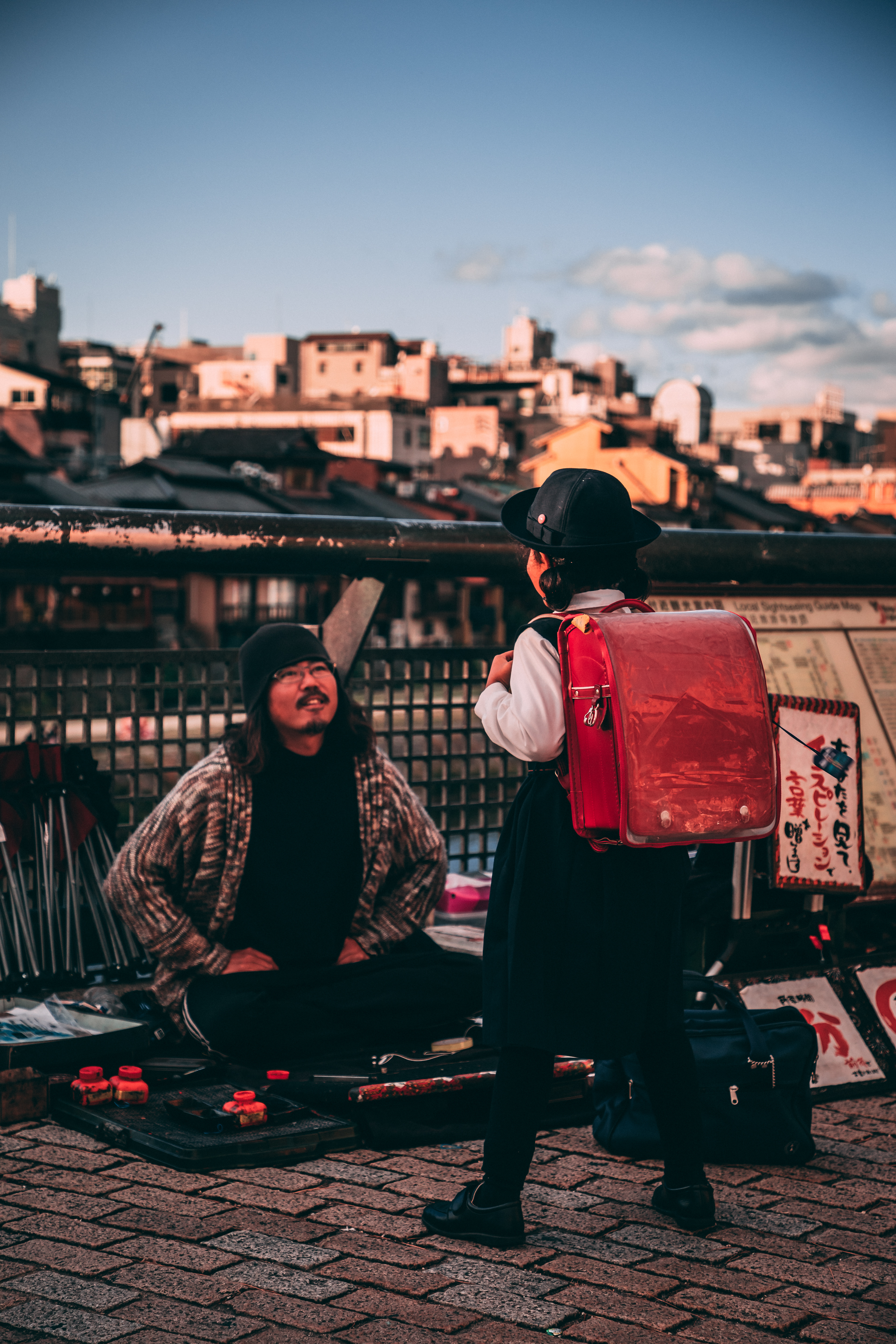 Red Backpack, Kyoto, Japan