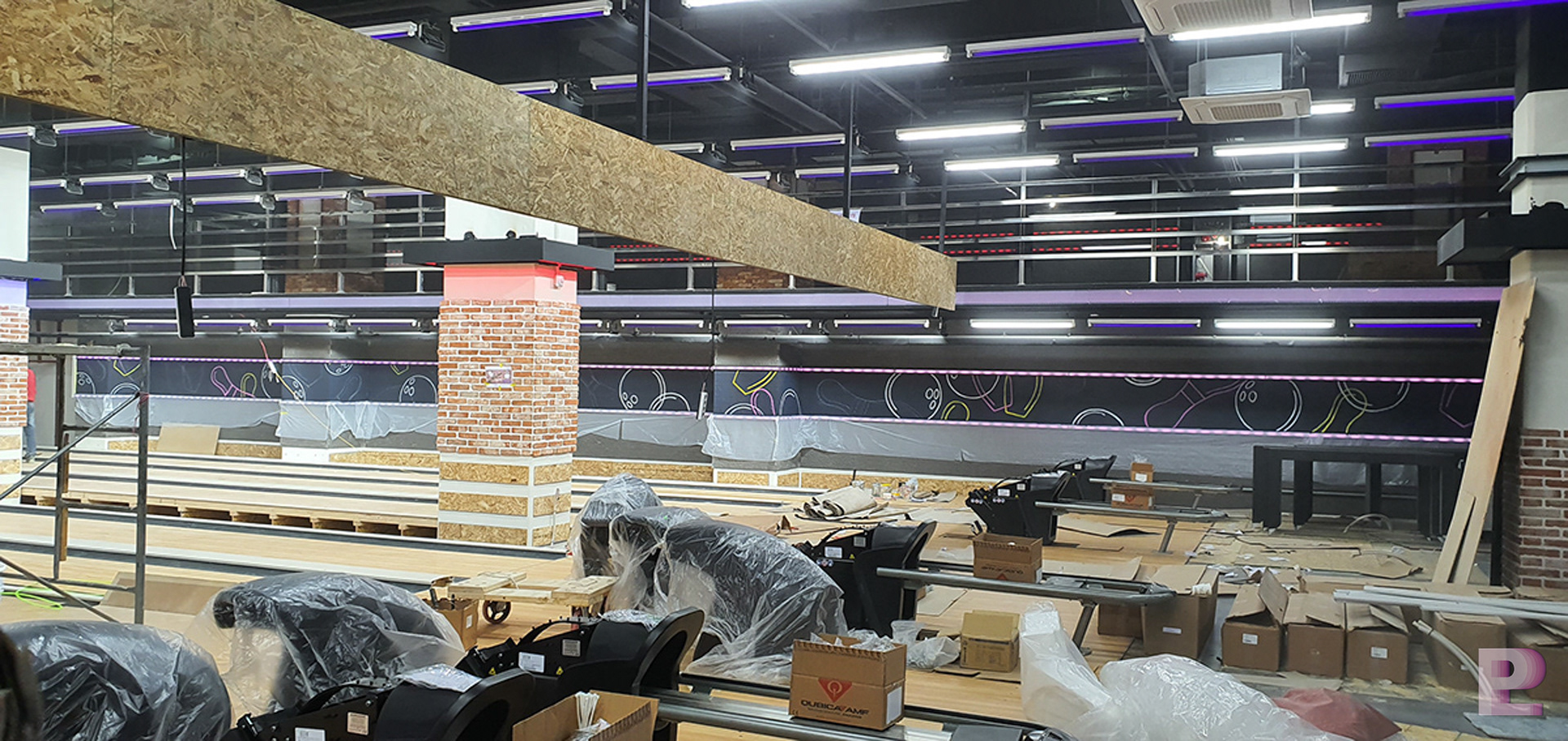 볼링장 좌측부 일러스트벽화