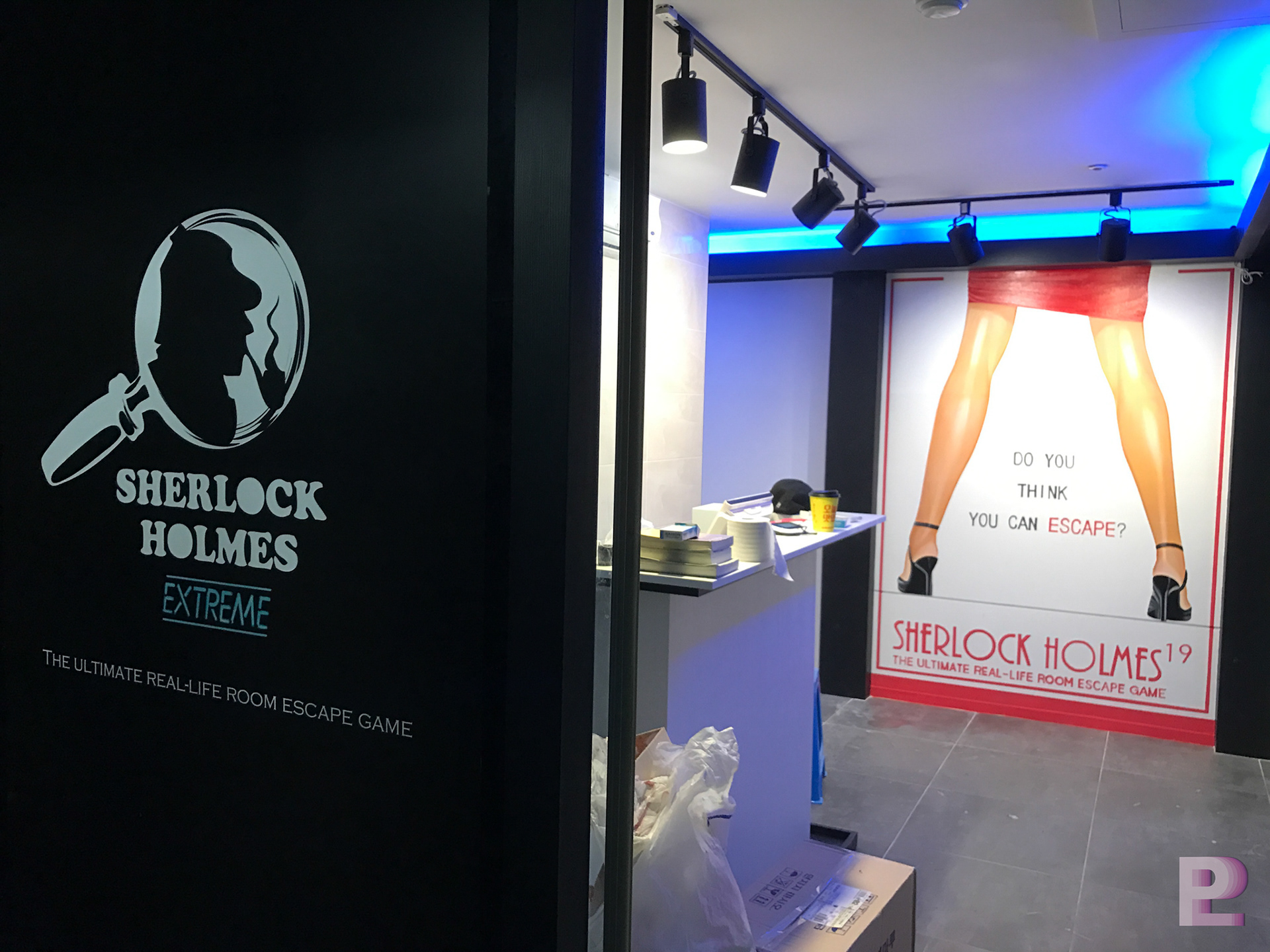 PINKLAYER STUDIO - [인테리어 벽화] 인천 구월동 셜록홈즈방탈출 포토존벽화