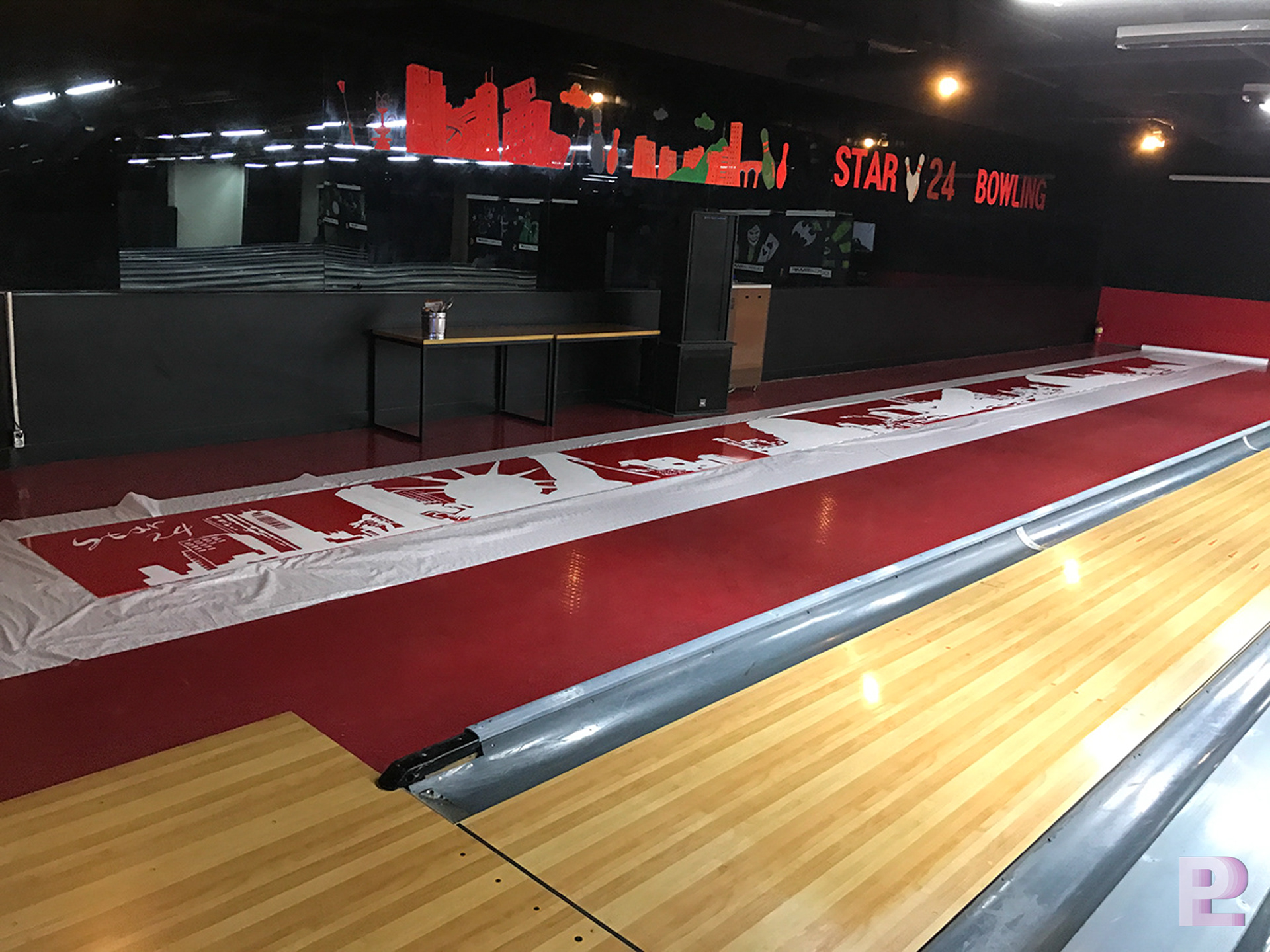 형광벽화 진행과정 이미지