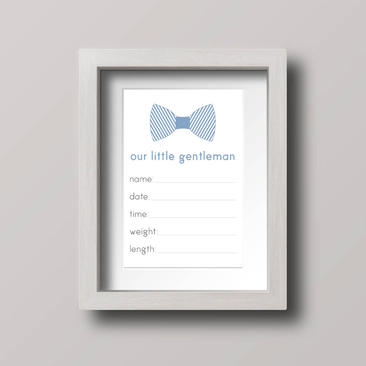 Our Little Gentleman Printable