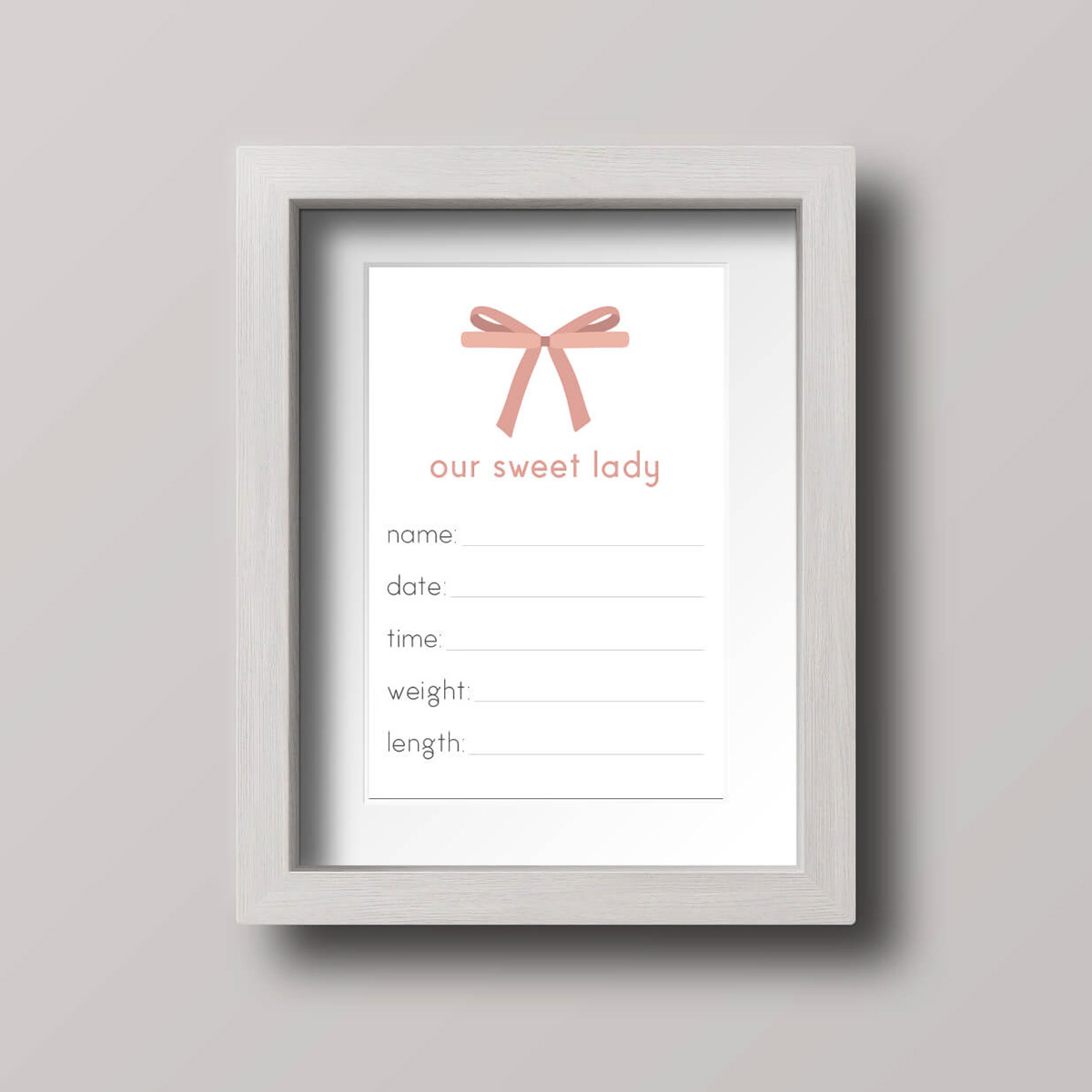 Our Sweet Lady Printable