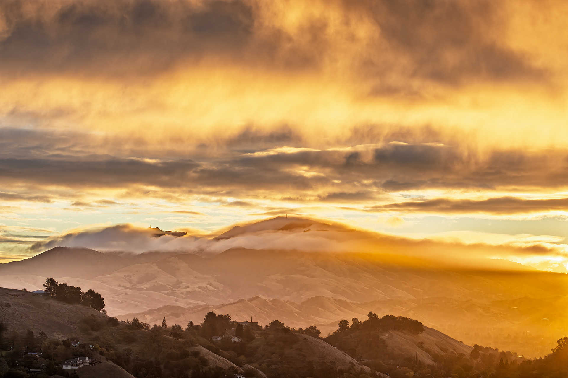 Crazy Clouds, Mt. Diablo Sunrise