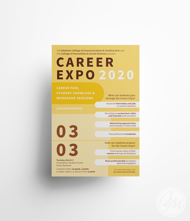 Career Expo Poster / Indesign & Illustrator / 2020