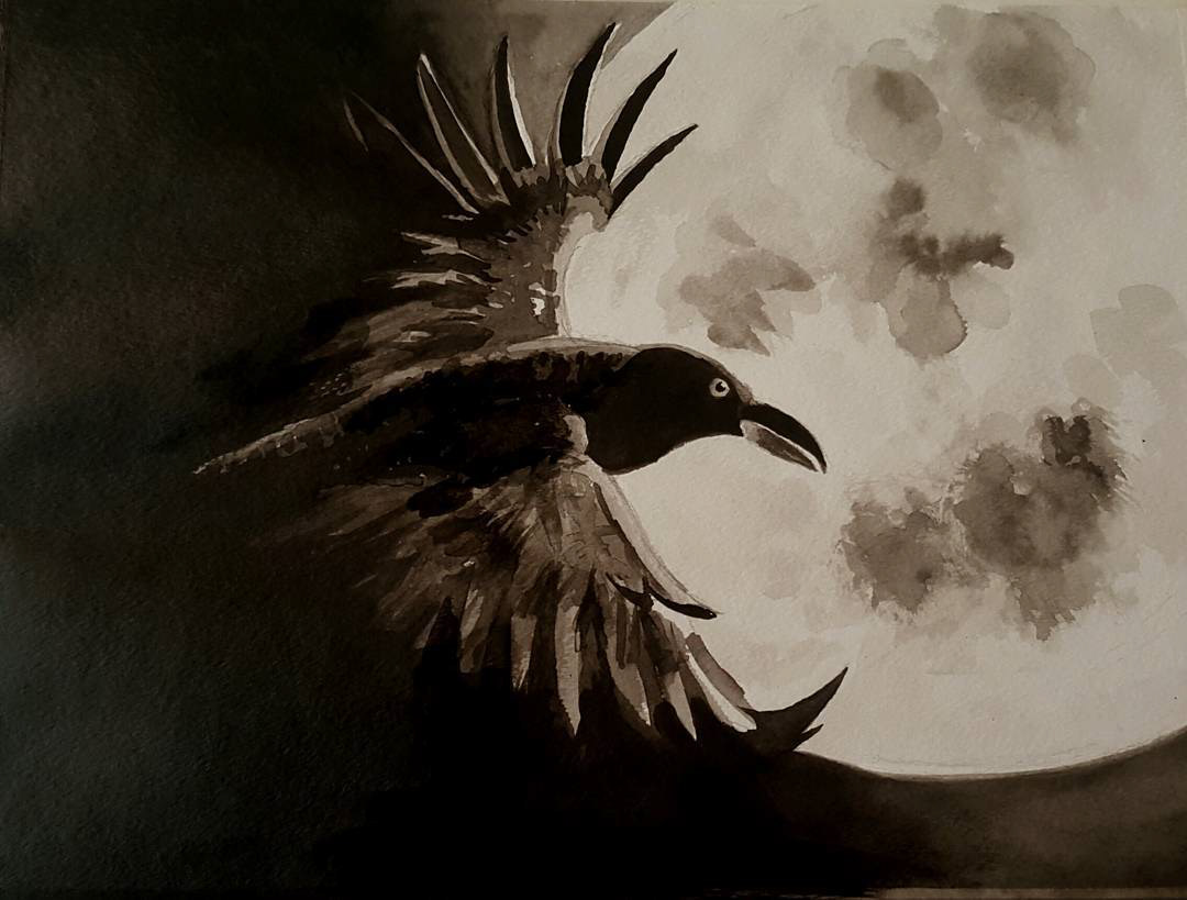Crow and the Moon