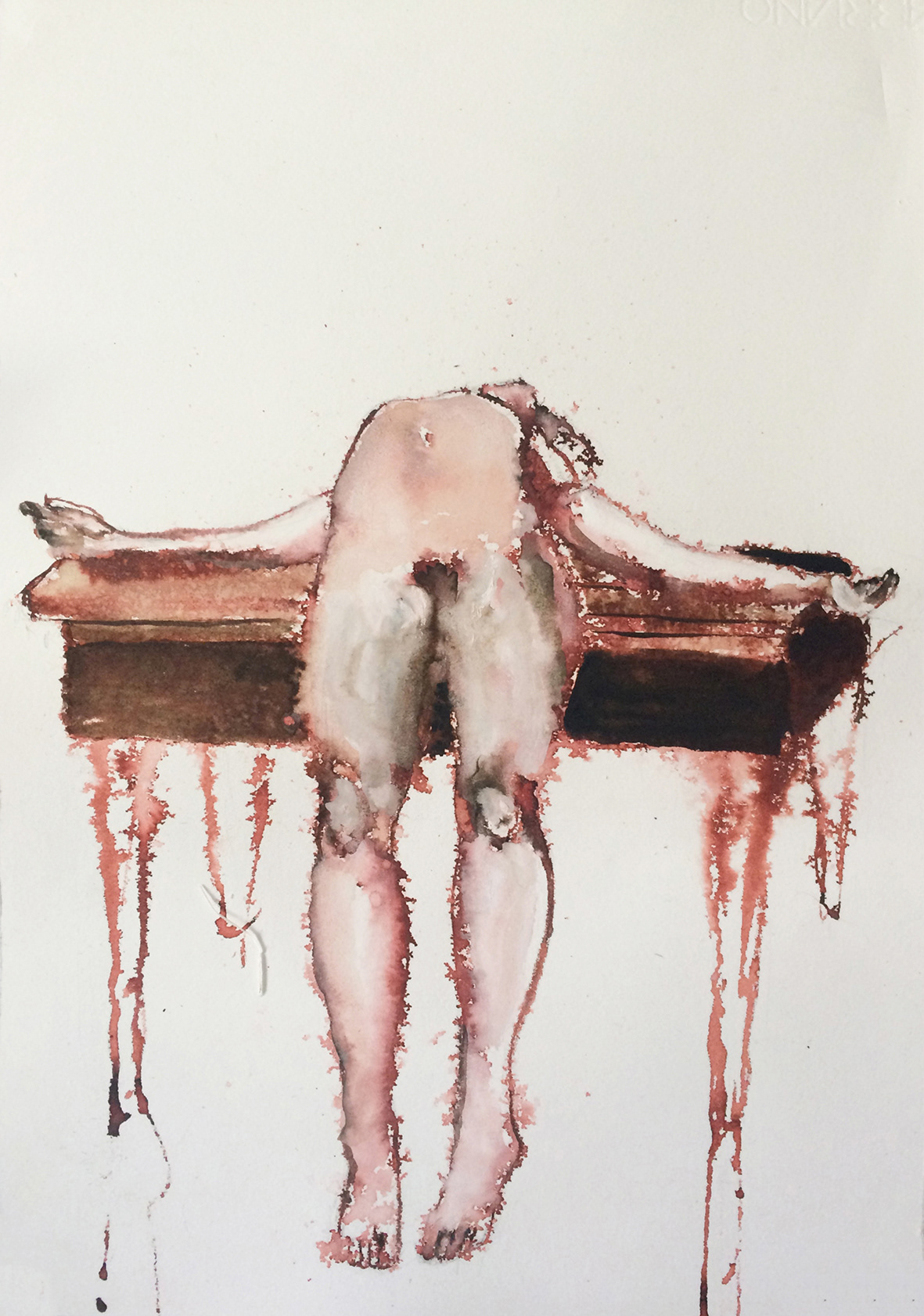 Beyond sacrifice, 205, ink on fabriano paper, 30cm x 45cm